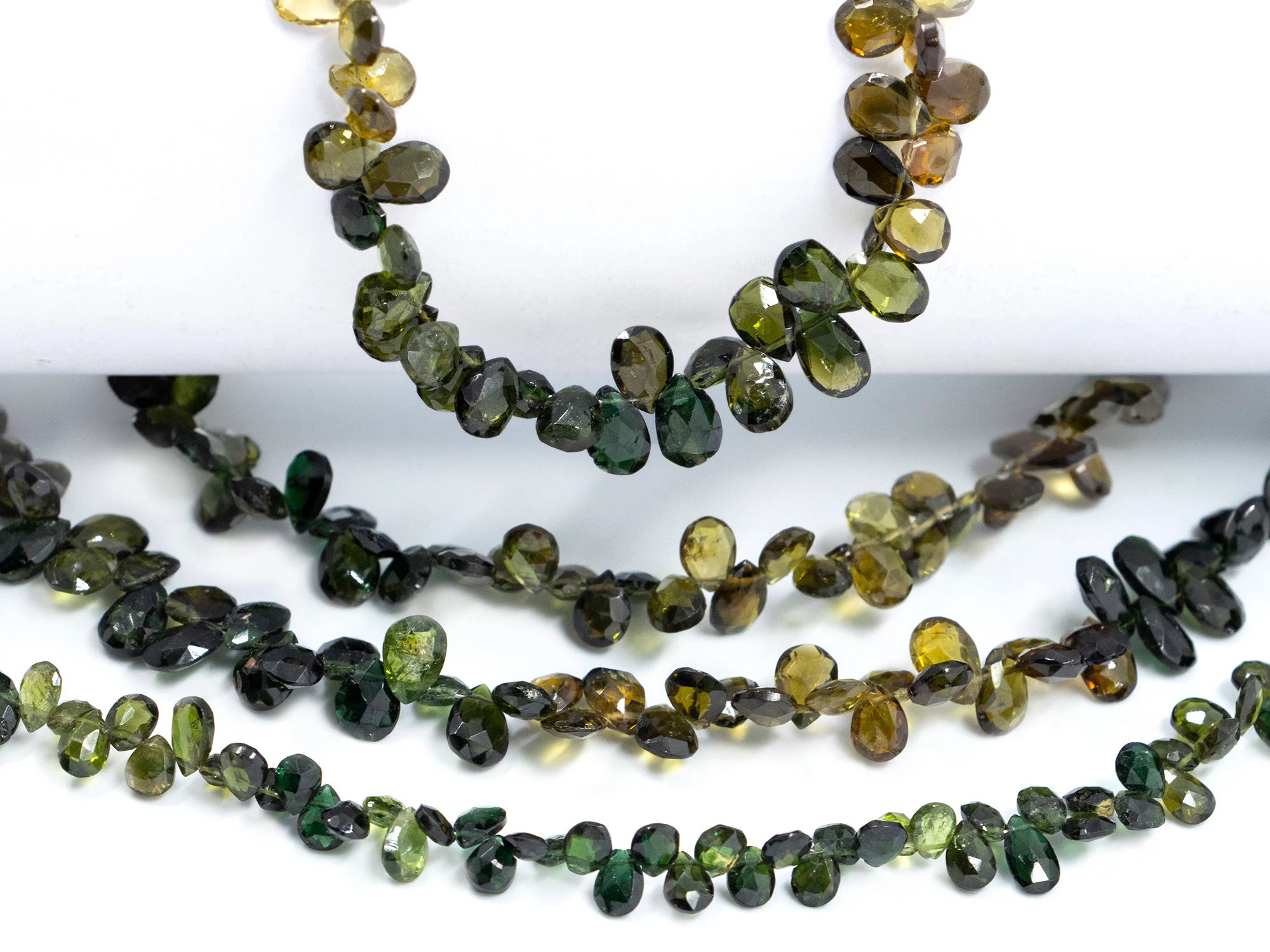 Natural Chrome Tourmaline Faceted Pear Beads, Chrome Tourmaline Pears, Tourmaline Handmade Jewelry Making Beads, 9 Inch Strand