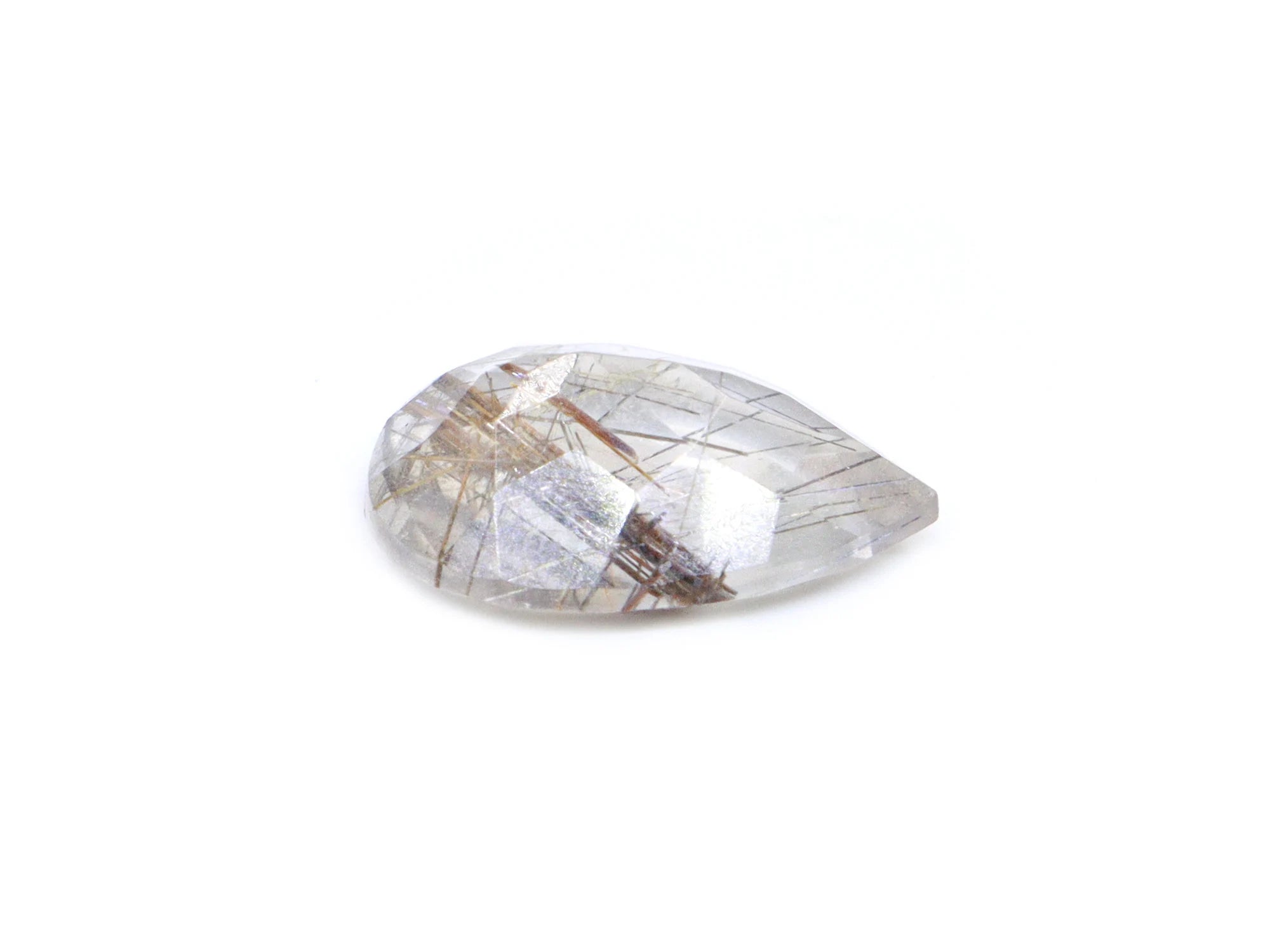 Black Rutile Pear Cut Loose Gemstone, 12x16.5 mm, Black Rutile Pear, Black Rutile Ring Cut, Rutile Jewelry Making, SKU1665
