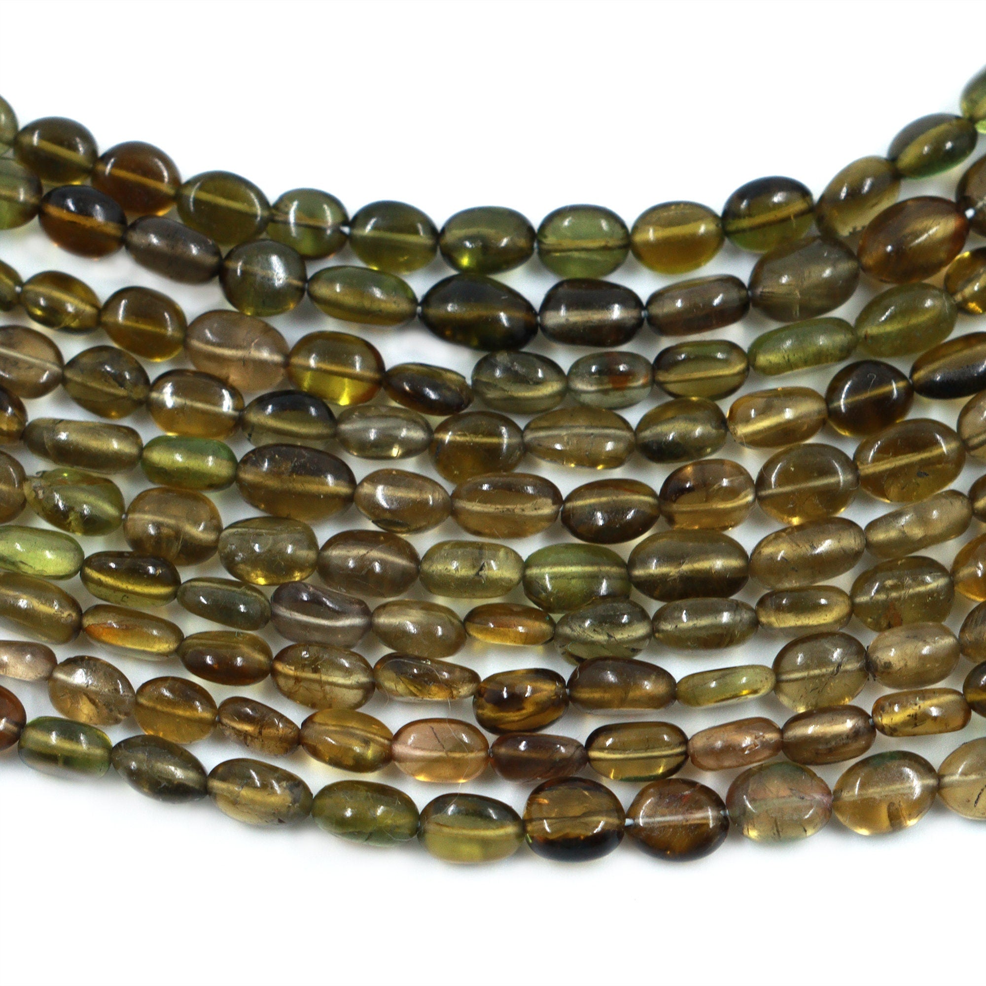 Green Tourmaline Smooth Oval Beads, 3x4 mm To 5x7 mm, Green Tourmaline Oval, Tourmaline Handmade Gift For Women, Jewelry Gemstone