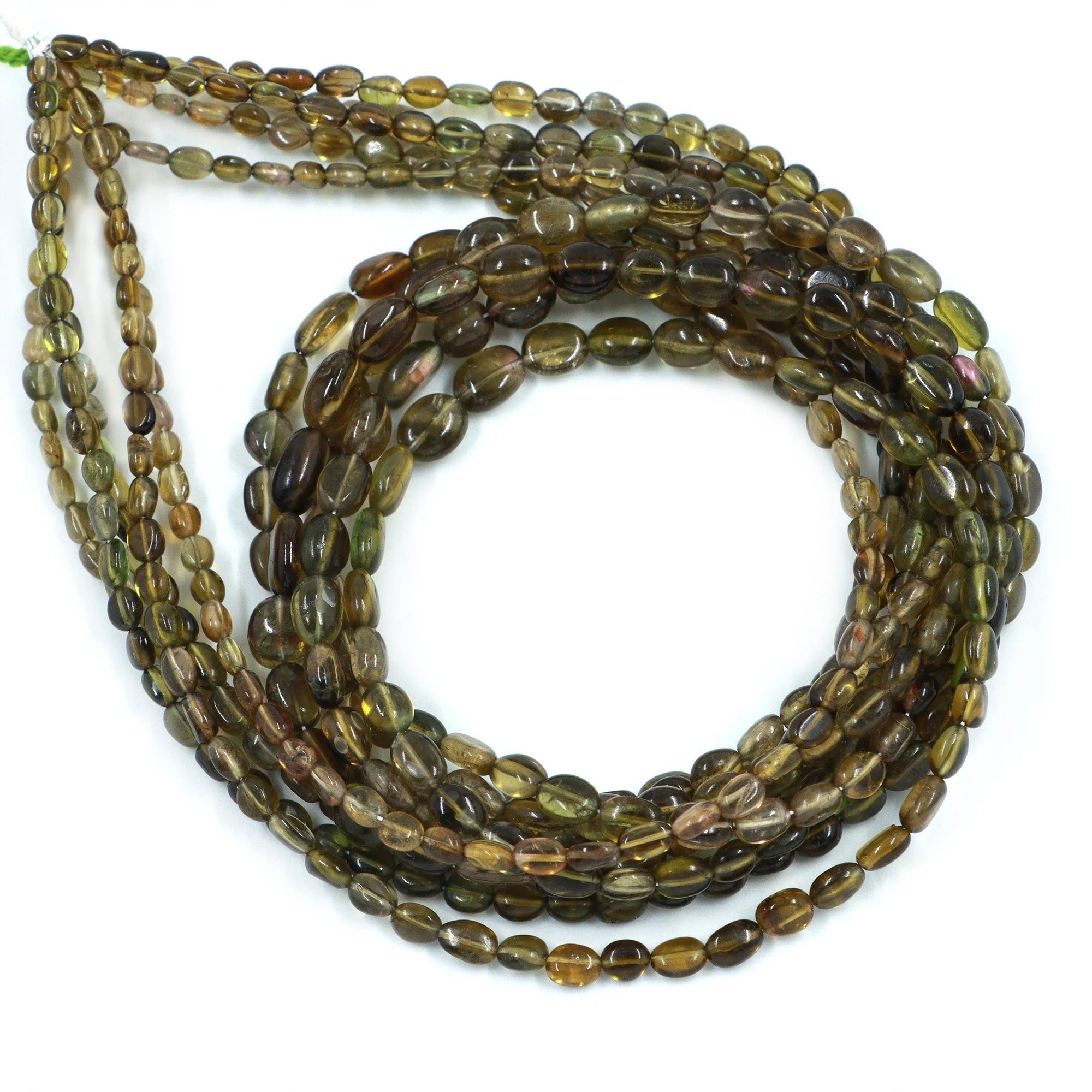 Green Tourmaline Smooth Oval Beads, 3x4 mm To 5x7 mm, Green Tourmaline Oval, Tourmaline Handmade Gift For Women, Jewelry Gemstone