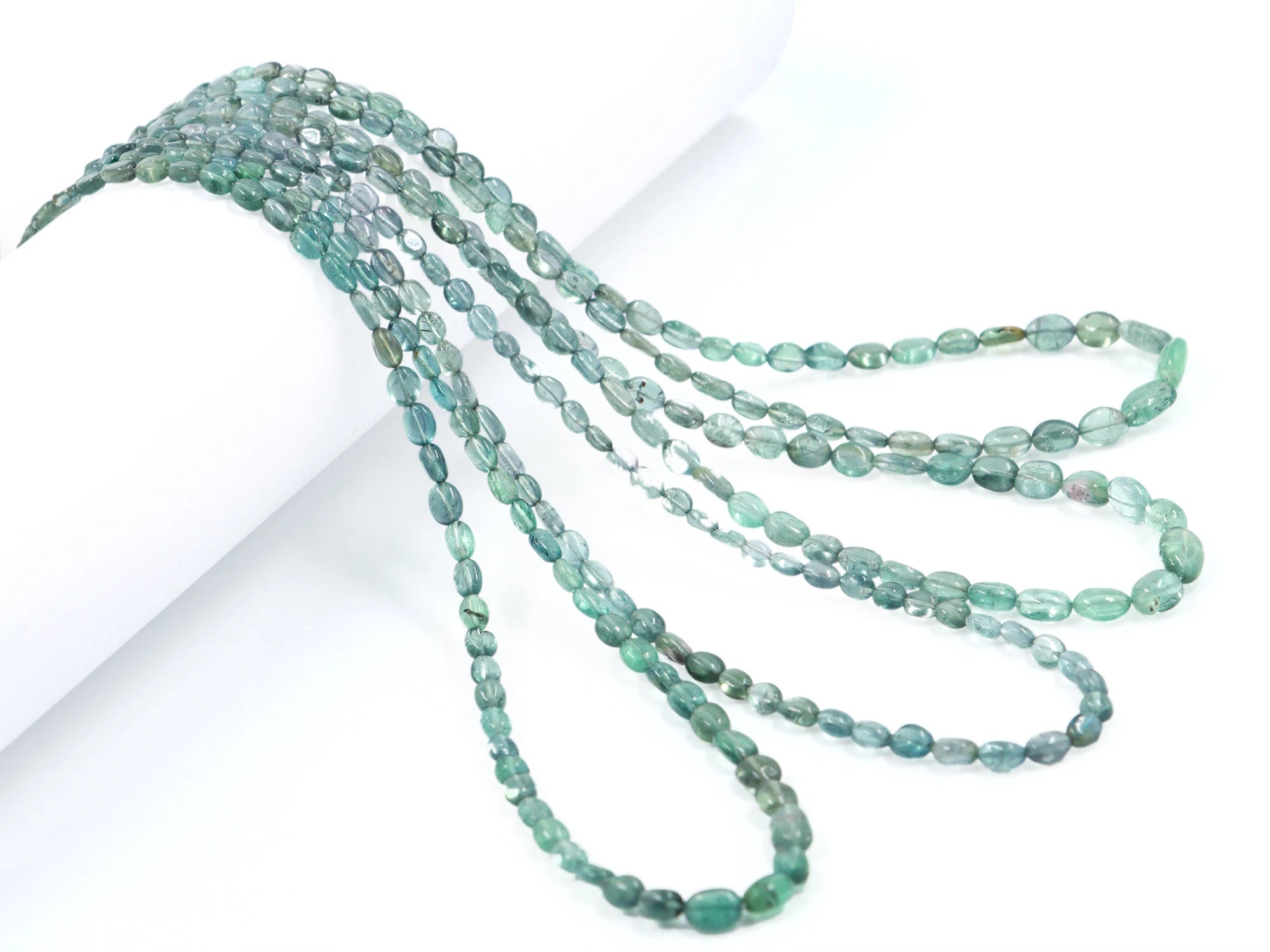 Tourmaline Smooth Oval Beads, 3x3.5mm To 5x7mm, Tourmaline Oval, Tourmaline Jewelry Making Gemstone Beads,,18 Inch Strand