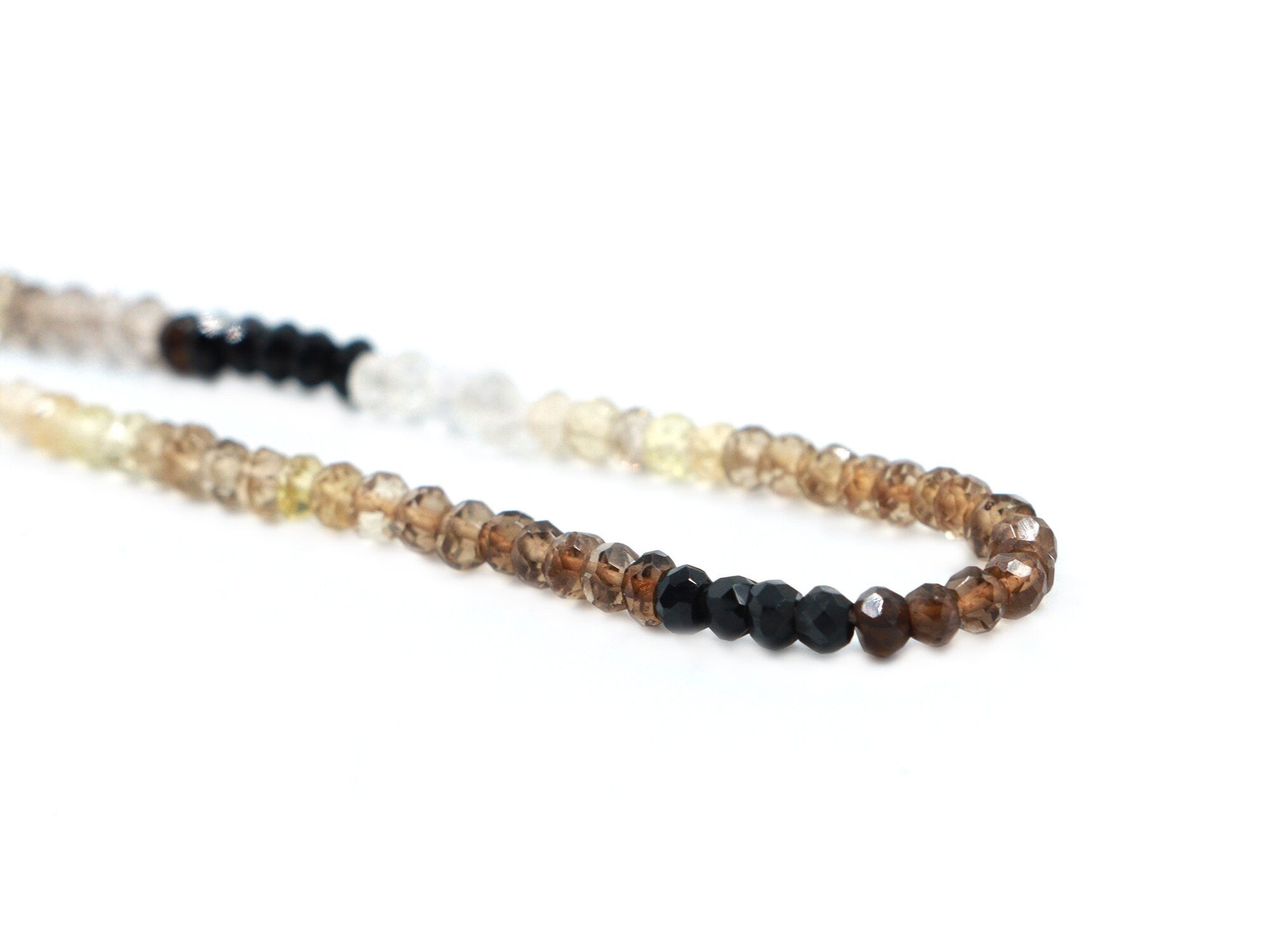 AA Quality Smoky Lemon Quartz Faceted Rondelle Beads, Smoky Lemon Quartz Beads, Quartz Handmade Jewelry Making Gemstone Beads (SKU 1652)