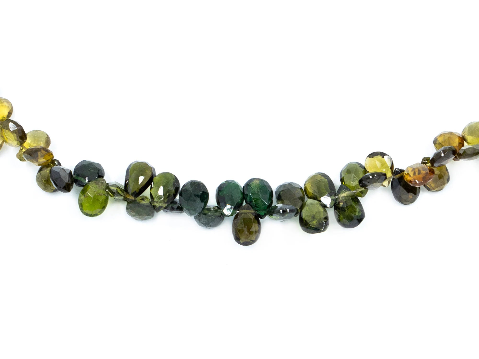 Natural Chrome Tourmaline Faceted Pear Beads, Chrome Tourmaline Pears, Tourmaline Handmade Jewelry Making Beads, 9 Inch Strand