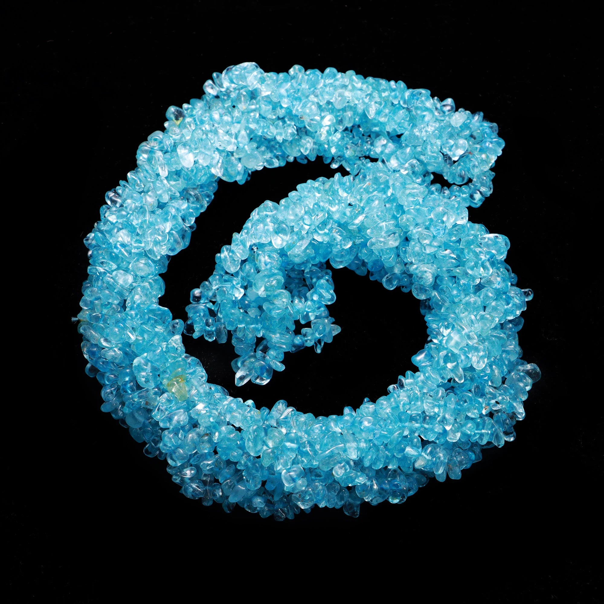 Blue Topaz Smooth Chips Beads, 4 To 6 mm, Blue Topaz Nuggets Chips, Blue Topaz Handmade Jewelry Making Beads, 36 Inch