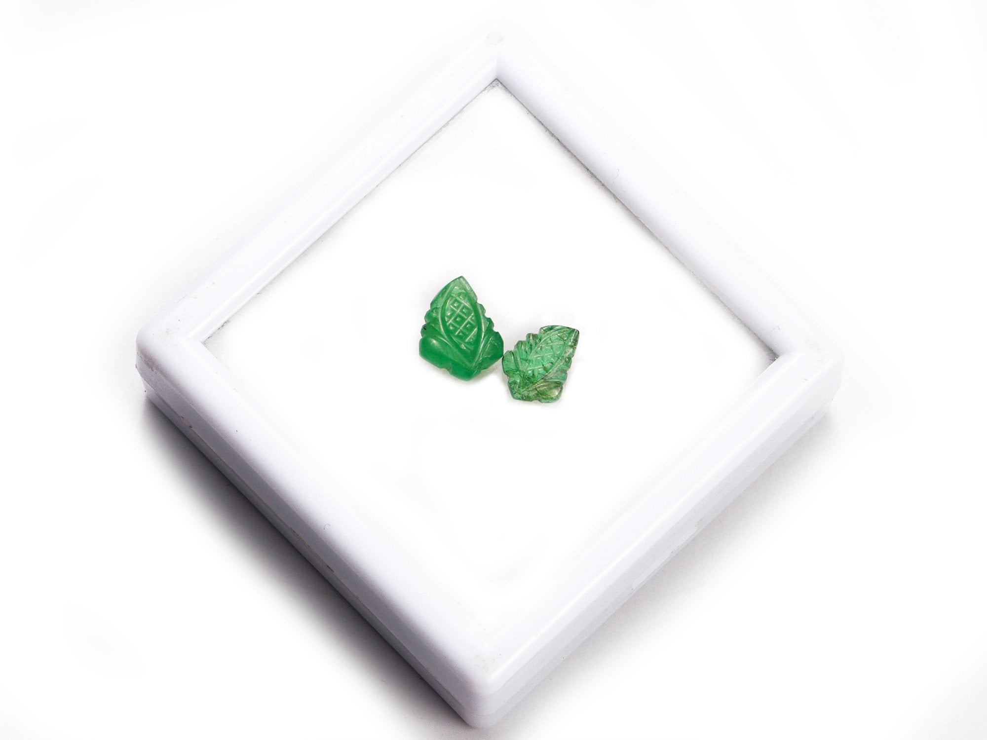 Green Emerald Leaf Carving Loose Gemstone, 7x9 mm To 8x11 mm, Emerald Carved Leaf, Emerald Engraving Jewelry Making Gemstone, SKU1935