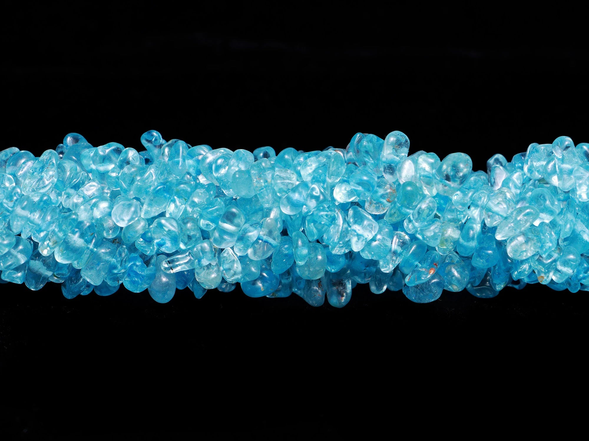 Blue Topaz Smooth Chips Beads, 4 To 6 mm, Blue Topaz Nuggets Chips, Blue Topaz Handmade Jewelry Making Beads, 36 Inch