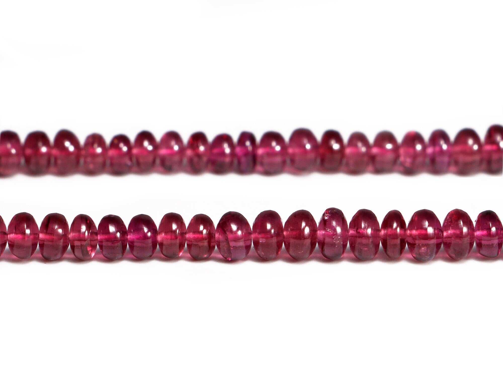 Reddish Rhodolite Garnet Smooth Rondelle Beads, Rhodolite Garnet Rondelle, Garnet Jewelry Making Gemstone Beads, 18 Inch Strand