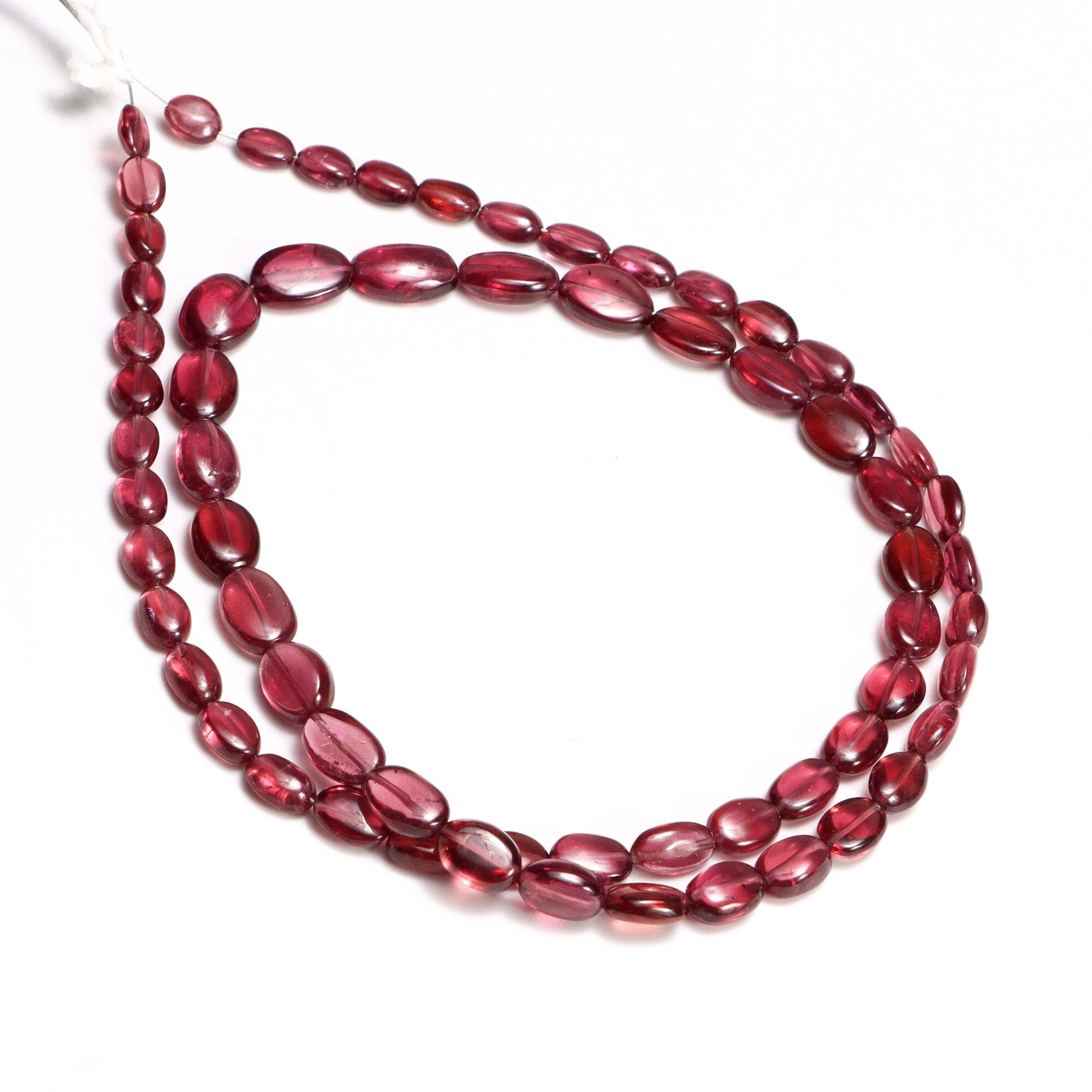 Rhodolite Garnet Smooth Oval Beads, 4x5 mm To 6x8.5 mm, Reddish Rhodolite Garnet Oval, Reddish Garnet Jewelry Making Gemstone Beads