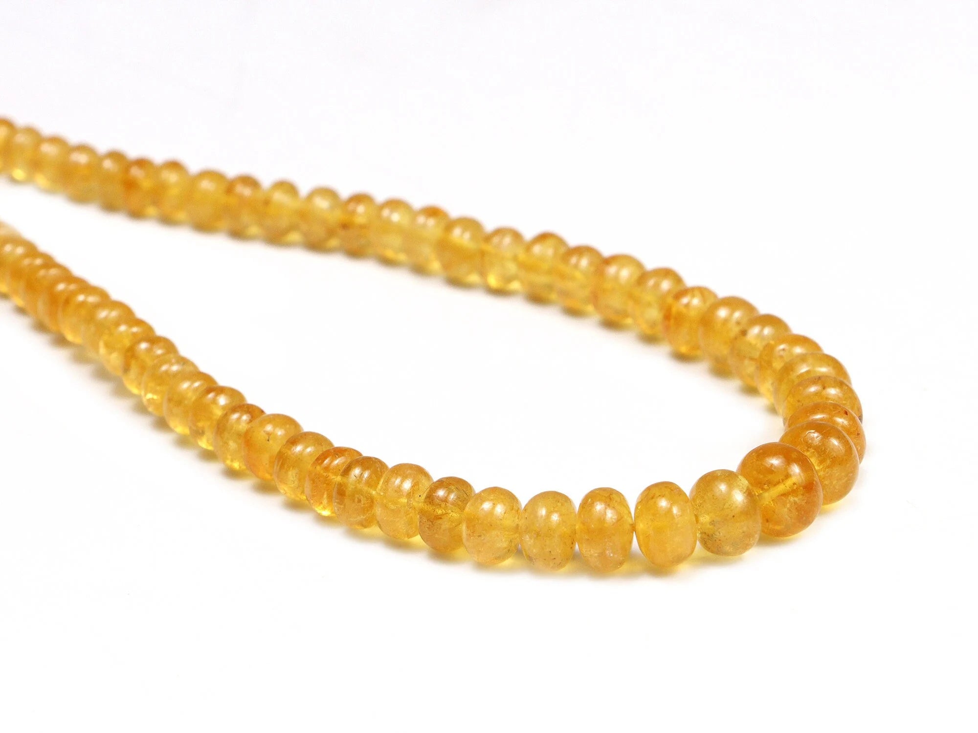 Golden Aquamarine Smooth Rondelle Beads, 3mm To 7mm, Yellow Aquamarine Beads, Yellow Aquamarine Jewelry Making Gemstone Beads
