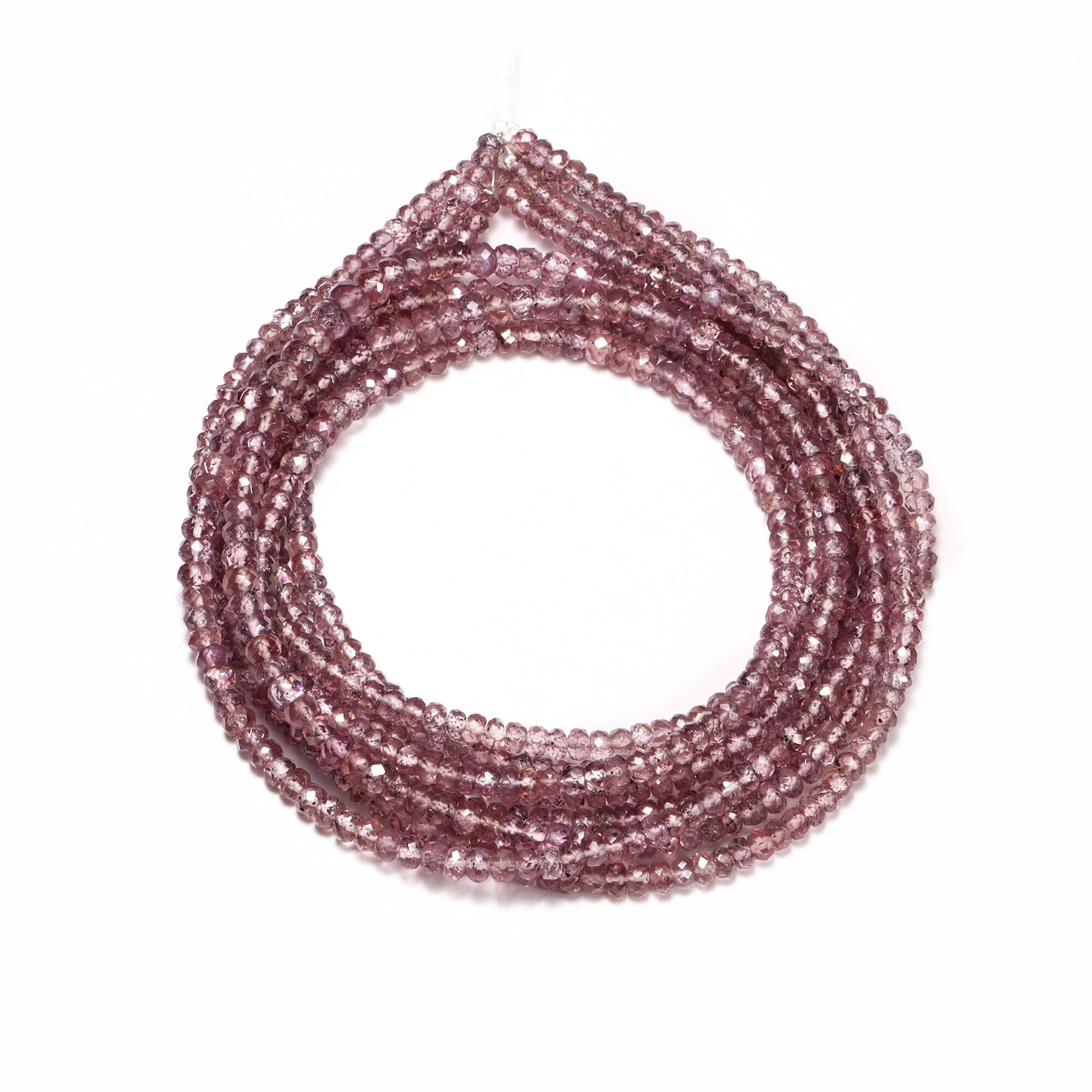 Malaya Garnet Faceted Rondelle Beads, 3.5 mm To 5 mm, Malaia Garnet Beads, Malaya Garnet Jewelry Making Gemstone Beads, 18 Inch
