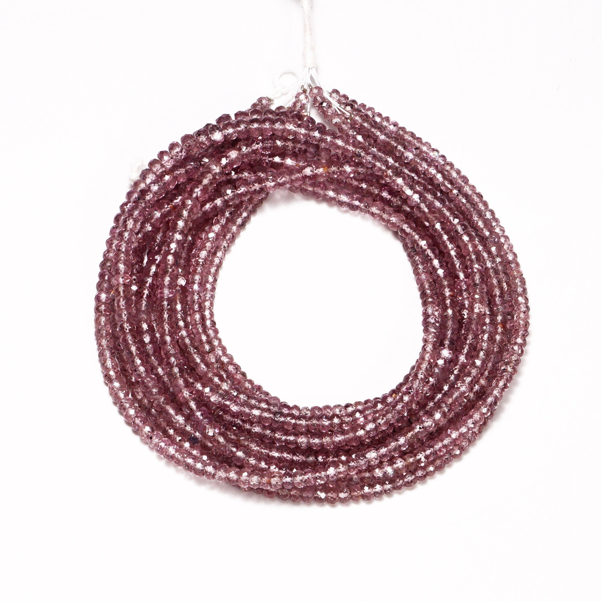 Malaya Garnet Faceted Rondelle Beads, 3.5 mm To 5 mm, Malaya Garnet Beads, Malaya Garnet Jewelry Making Gemstone Beads, 18 Inch
