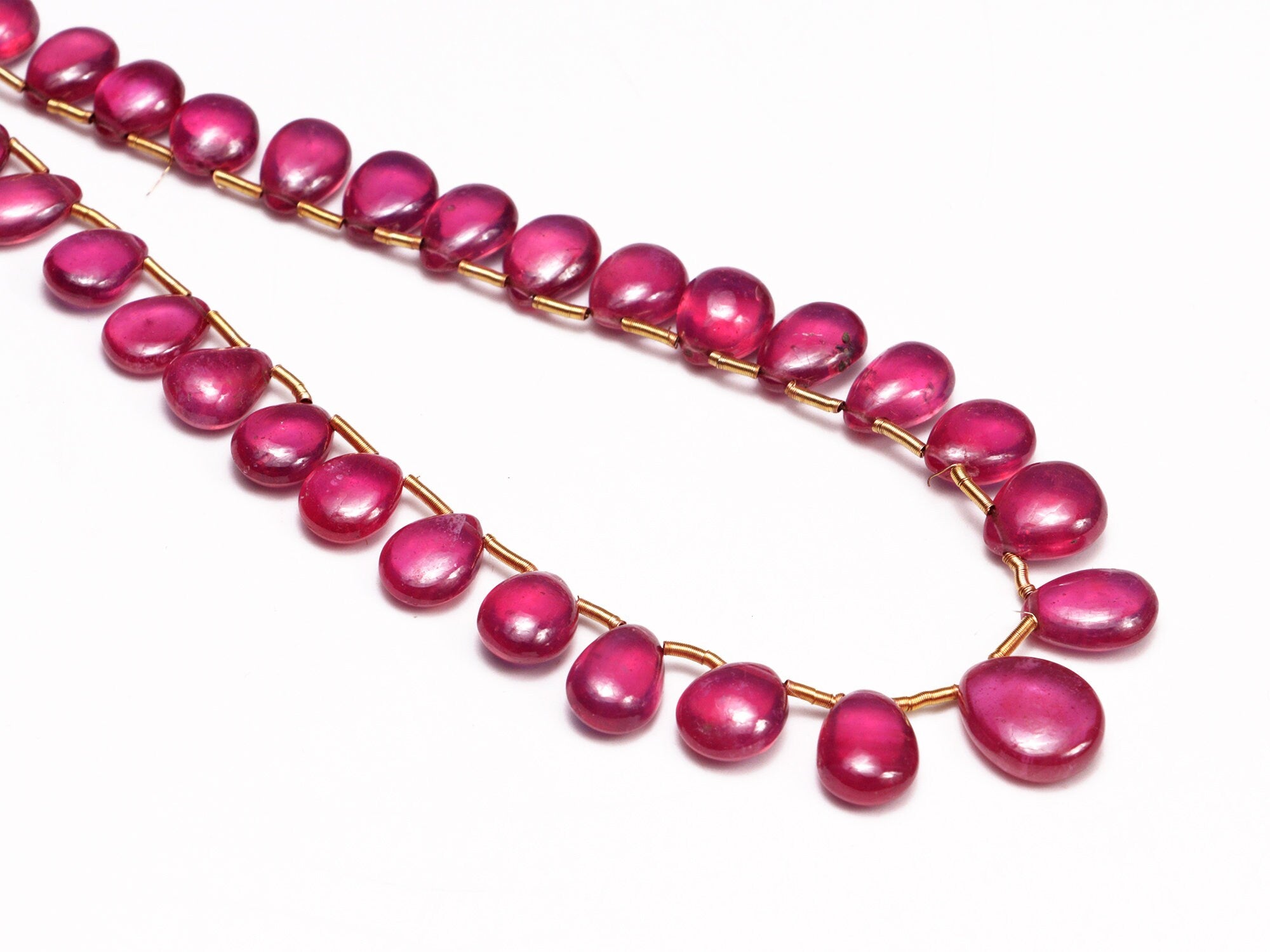 AAA Quality Ruby Smooth Pear Shape Briolettes, 4x5.5 mm To 8x9.5 mm, SKU2007