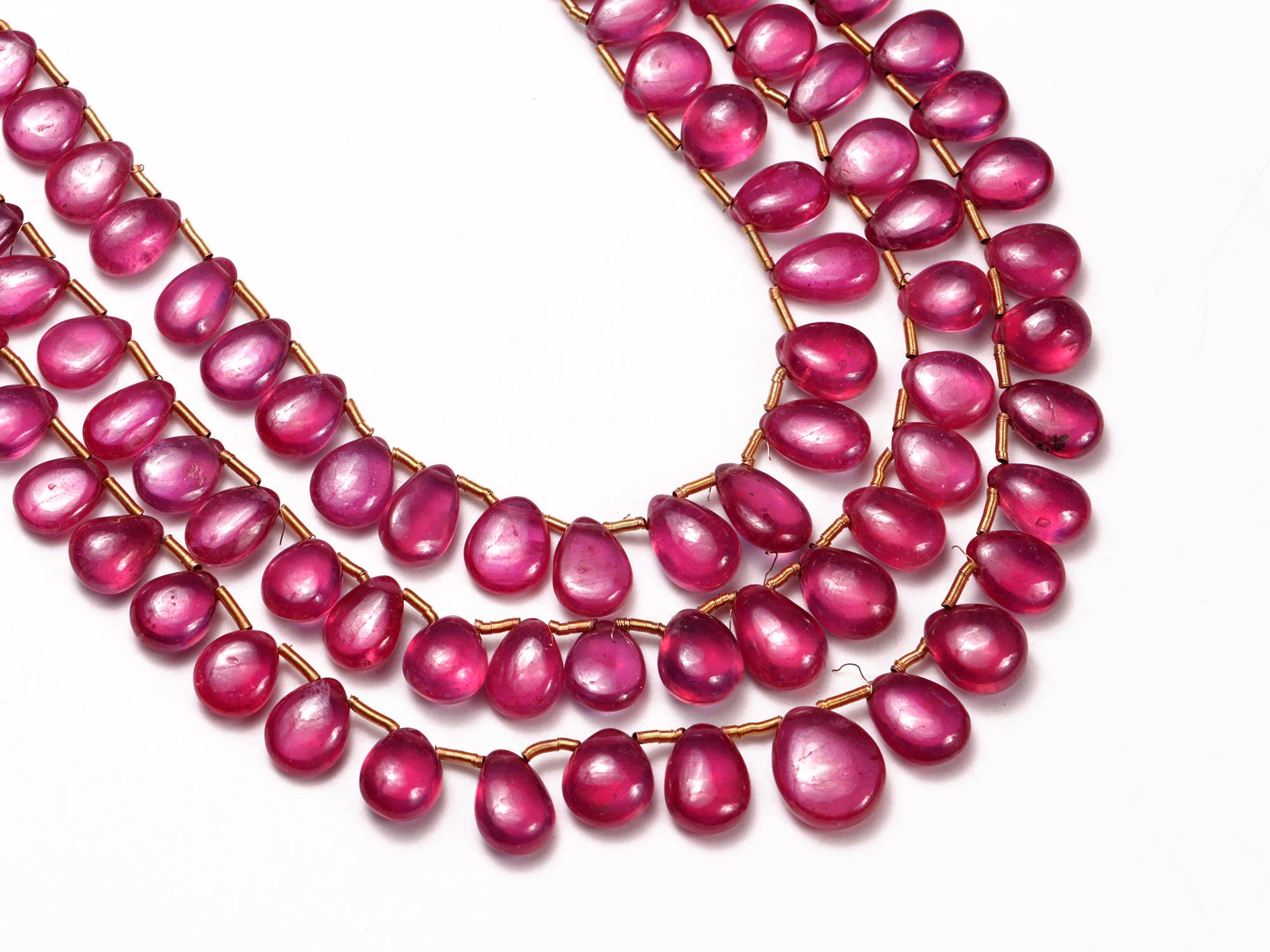 AAA Quality Ruby Smooth Pear Shape Briolettes, 4x5.5 mm To 8x9.5 mm, SKU2007