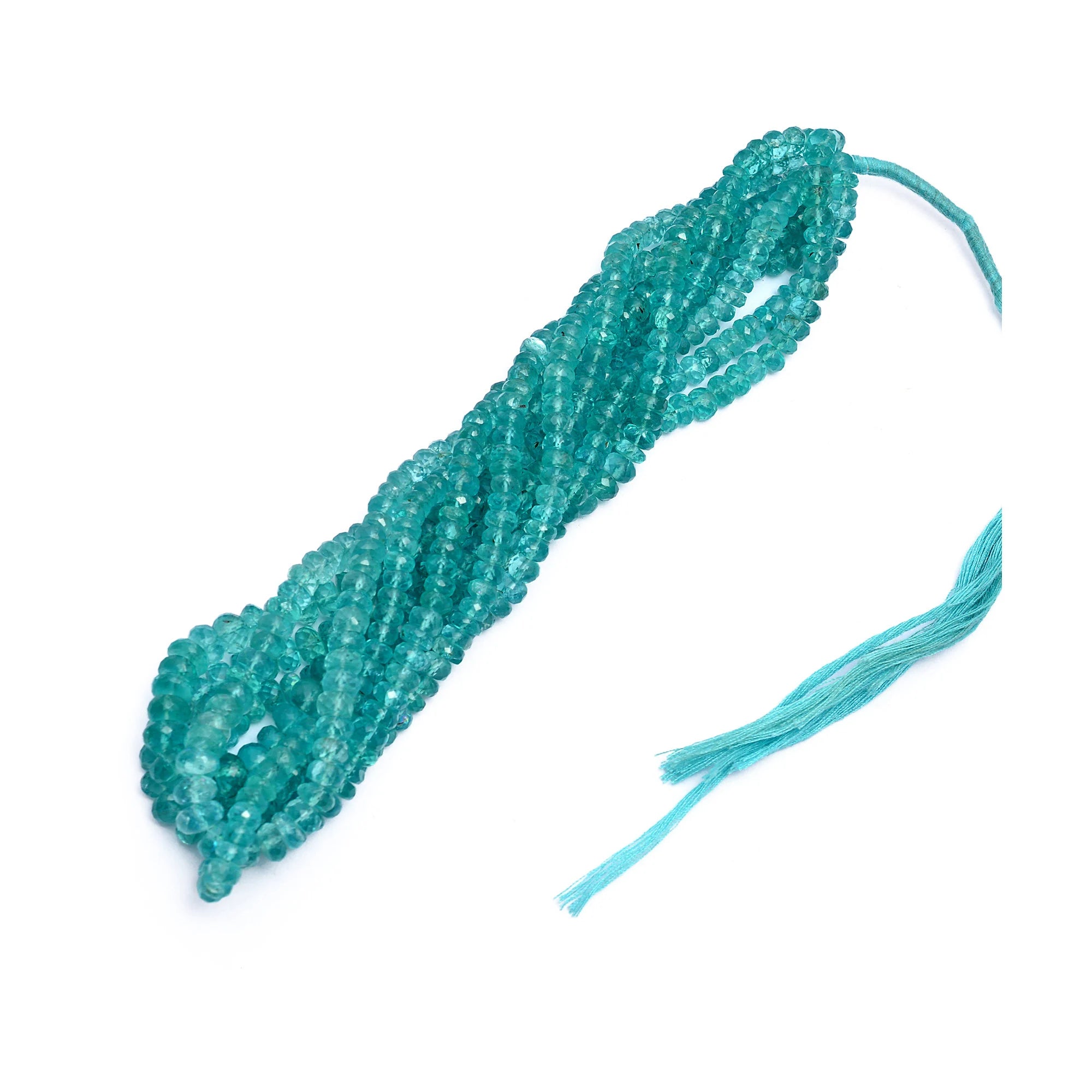 AA Quality Sky Apatite Faceted Rondelle Beads, 5 mm To 8 mm, Apatite Faceted Beads, Apatite Jewelry Making Gemstone Beads, 15 Inch, SKU360