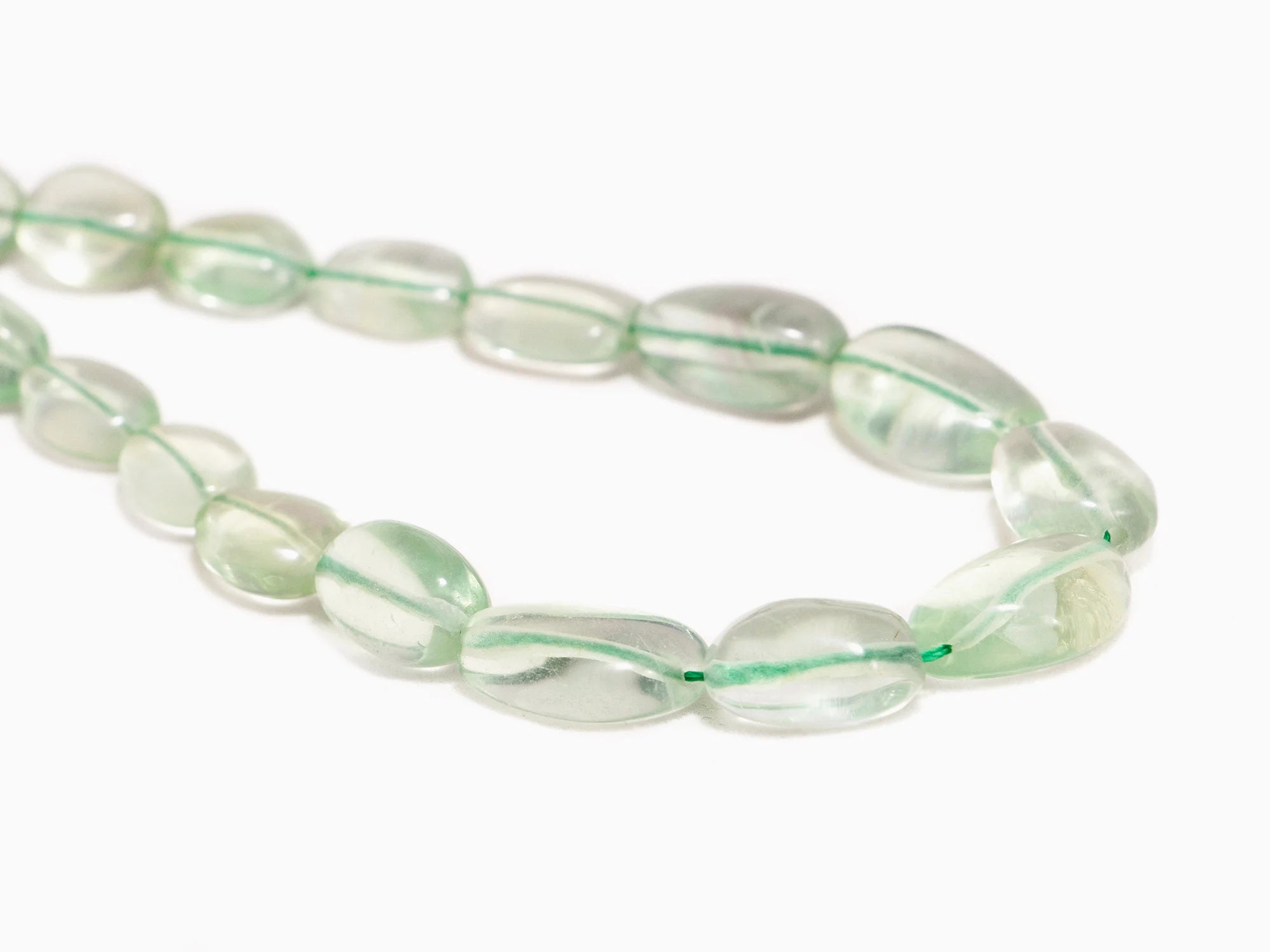 AA Quality Green Fluorite Smooth Nuggets Beads, 7x8.5 mm To 13x18.5 mm, SKU2036