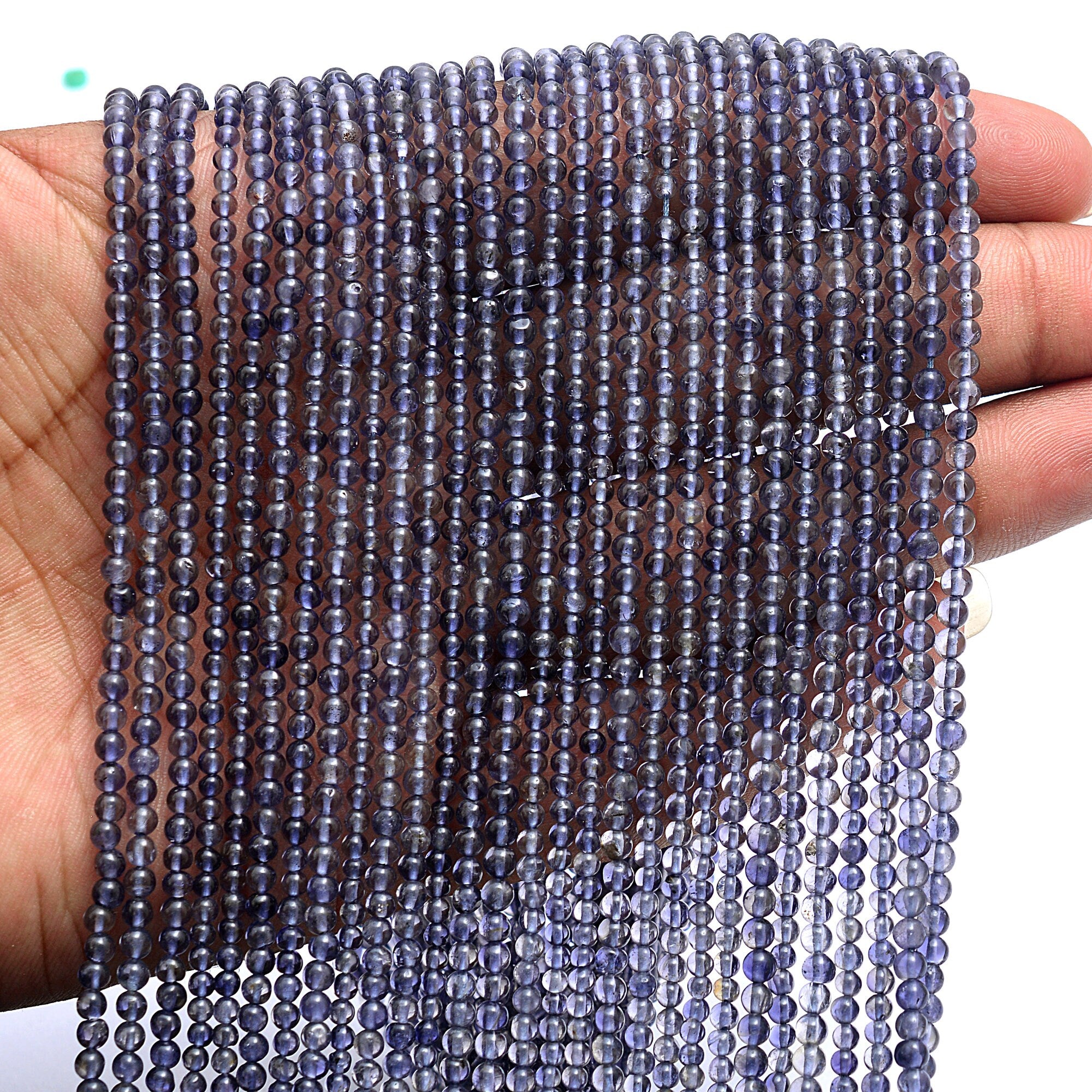 Natural Iolite Smooth Round Balls Beads, SKU419