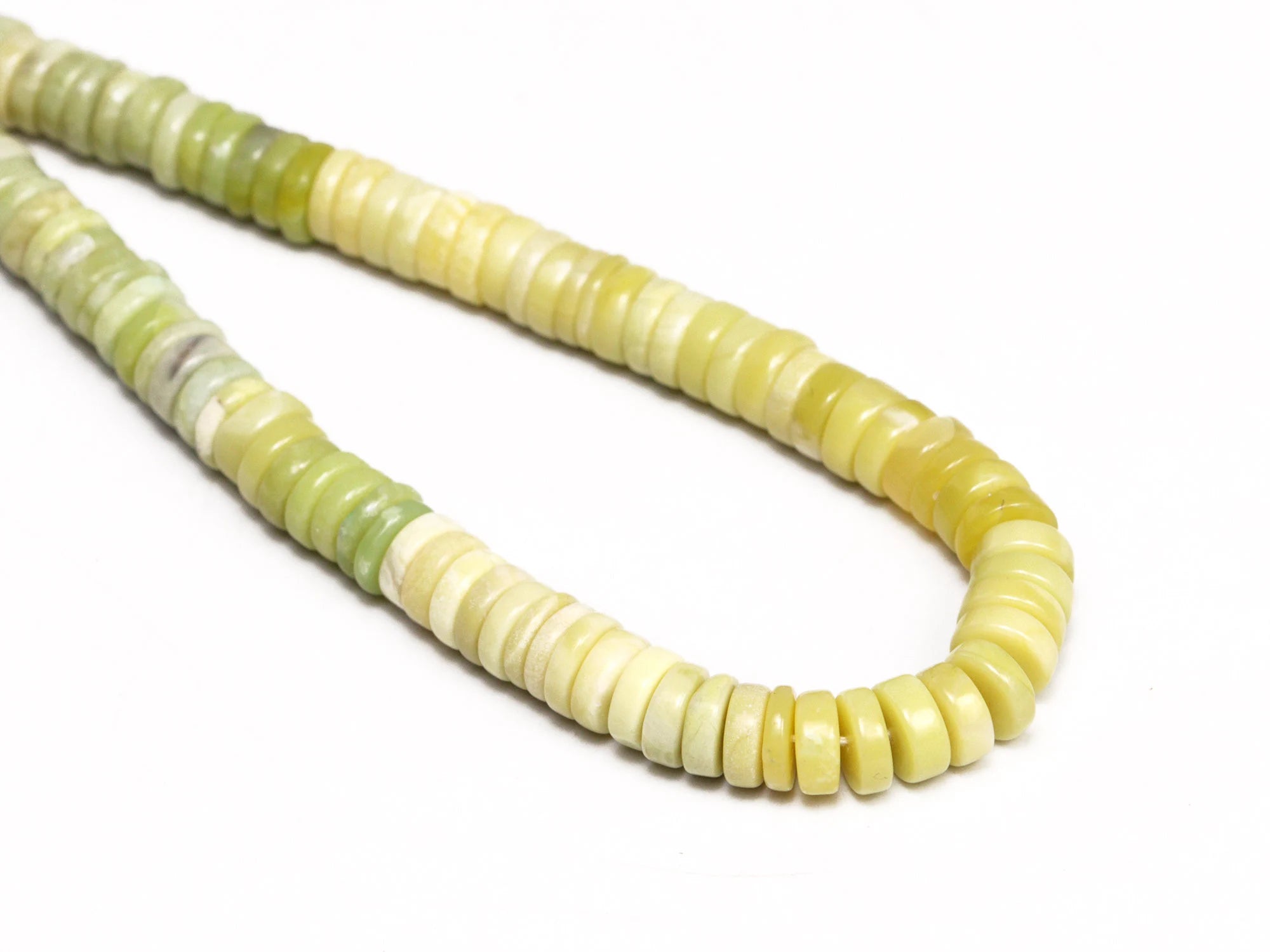 AA Quality Serpentine Smooth Heishi Beads, SKU2081
