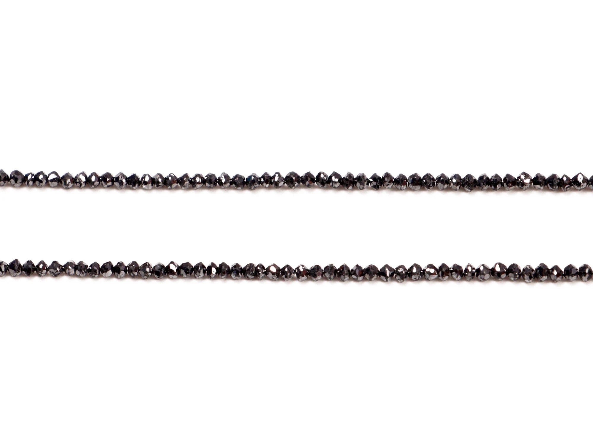 Natural Black Diamond Faceted Rondelle Beads, 2. To 2.5 mm, SKU2109