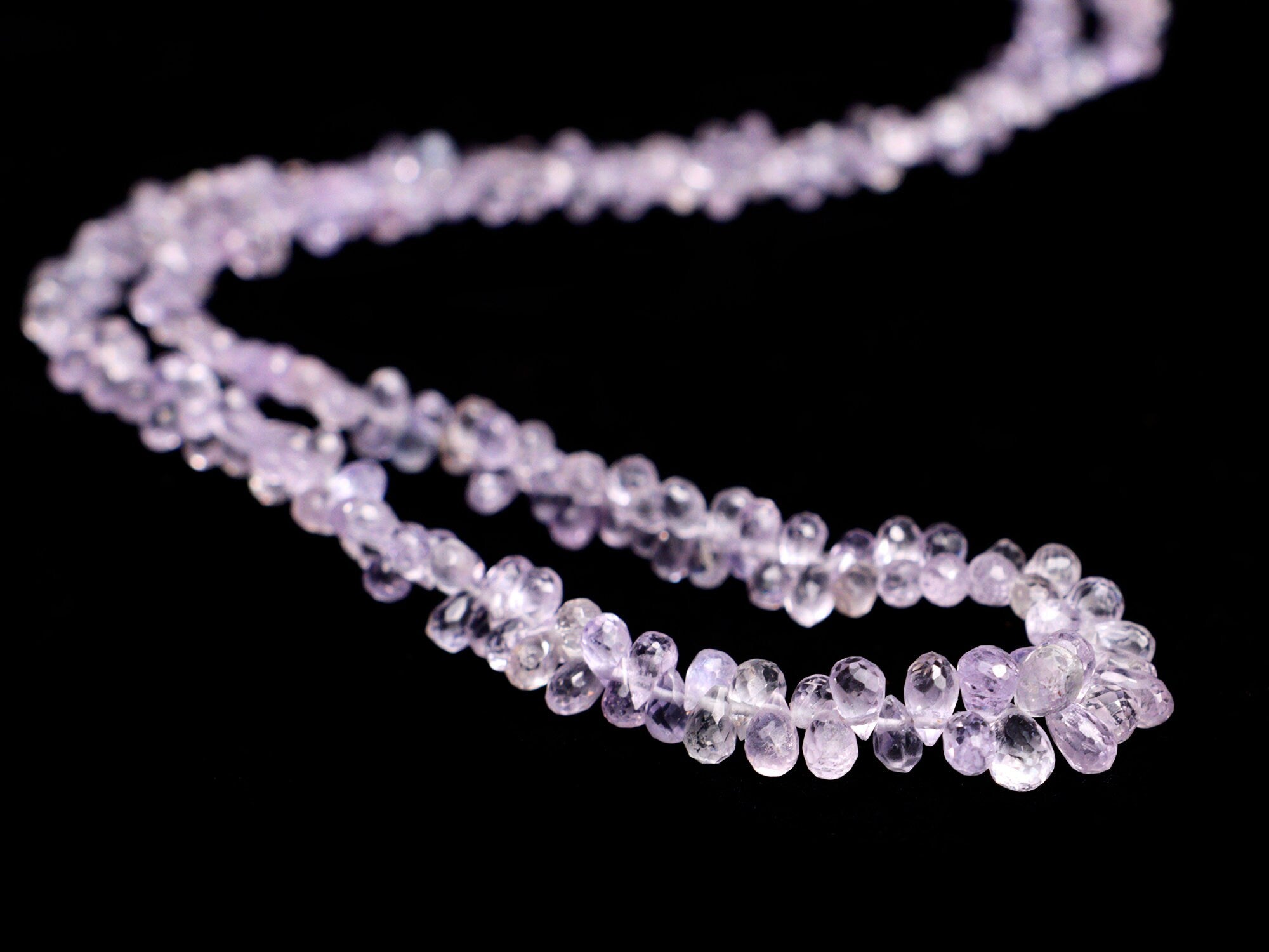 Pink Sapphire Faceted Drops Beads, 1.5x2 mm To 3.5x5 mm, Sapphire Faceted Teardrops, Sapphire Jewelry Making Gemstone Beads
