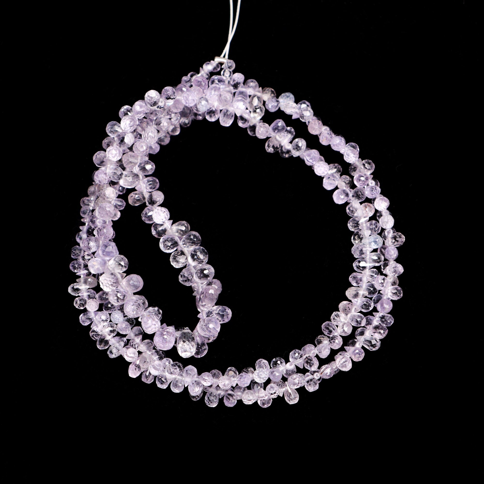 Pink Sapphire Faceted Drops Beads, 1.5x2 mm To 3.5x5 mm, Sapphire Faceted Teardrops, Sapphire Jewelry Making Gemstone Beads