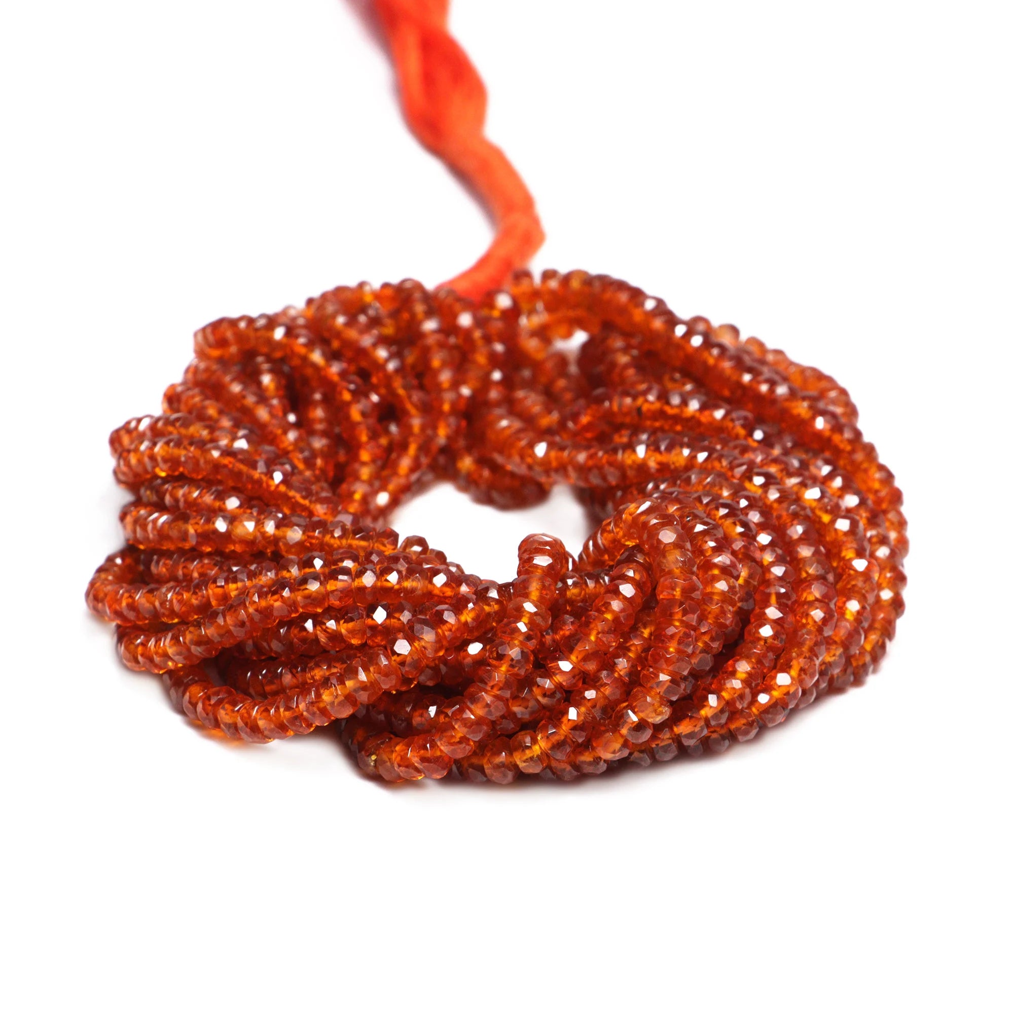 AA Quality Orange Kyanite Faceted Rondelle Beads, SKU2125