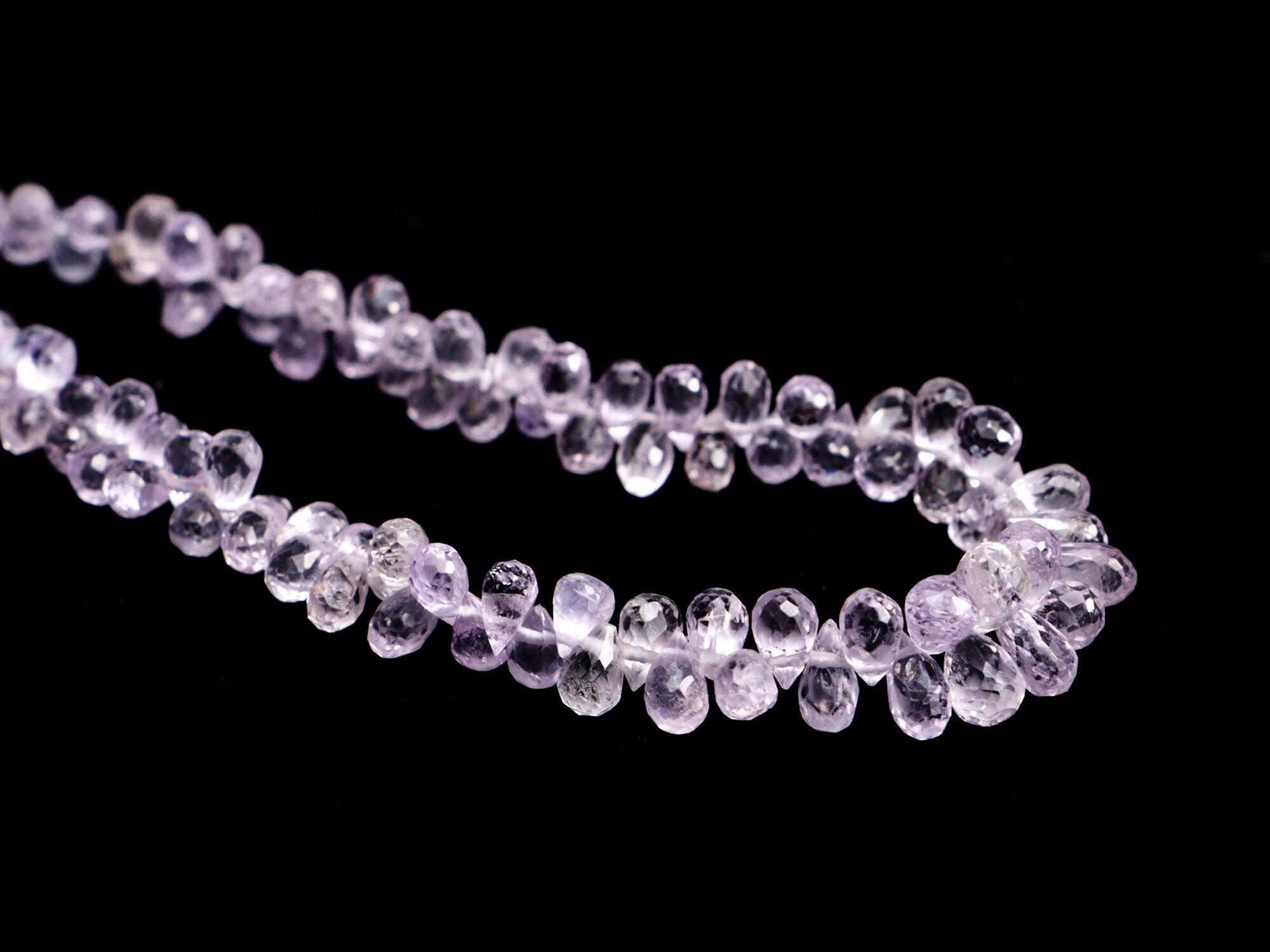 Pink Sapphire Faceted Drops Beads, 1.5x2 mm To 3.5x5 mm, Sapphire Faceted Teardrops, Sapphire Jewelry Making Gemstone Beads