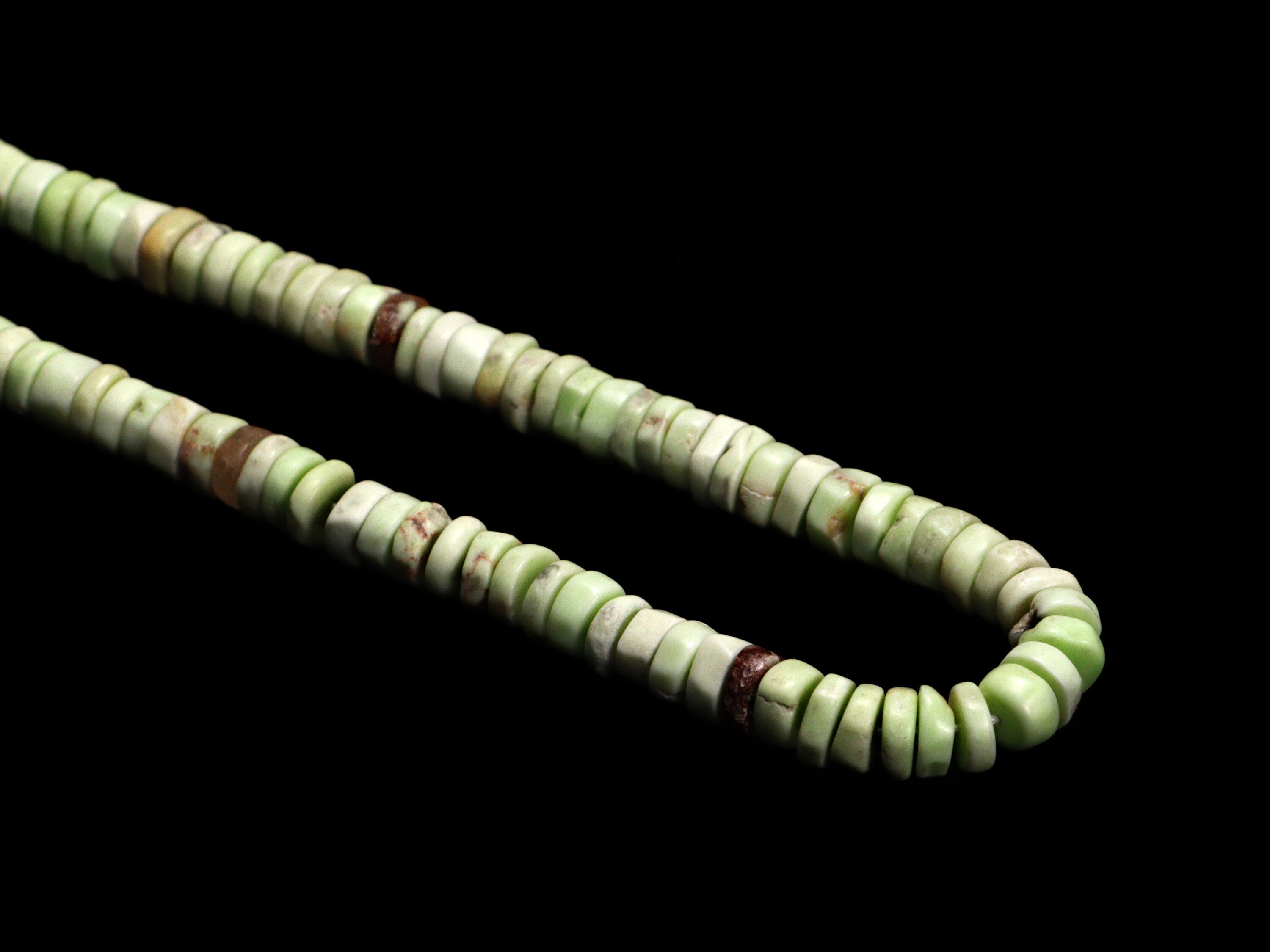 Lemon Chryso Smooth Heishi Beads, Lemon Chryso Tyre Beads, SKU2167