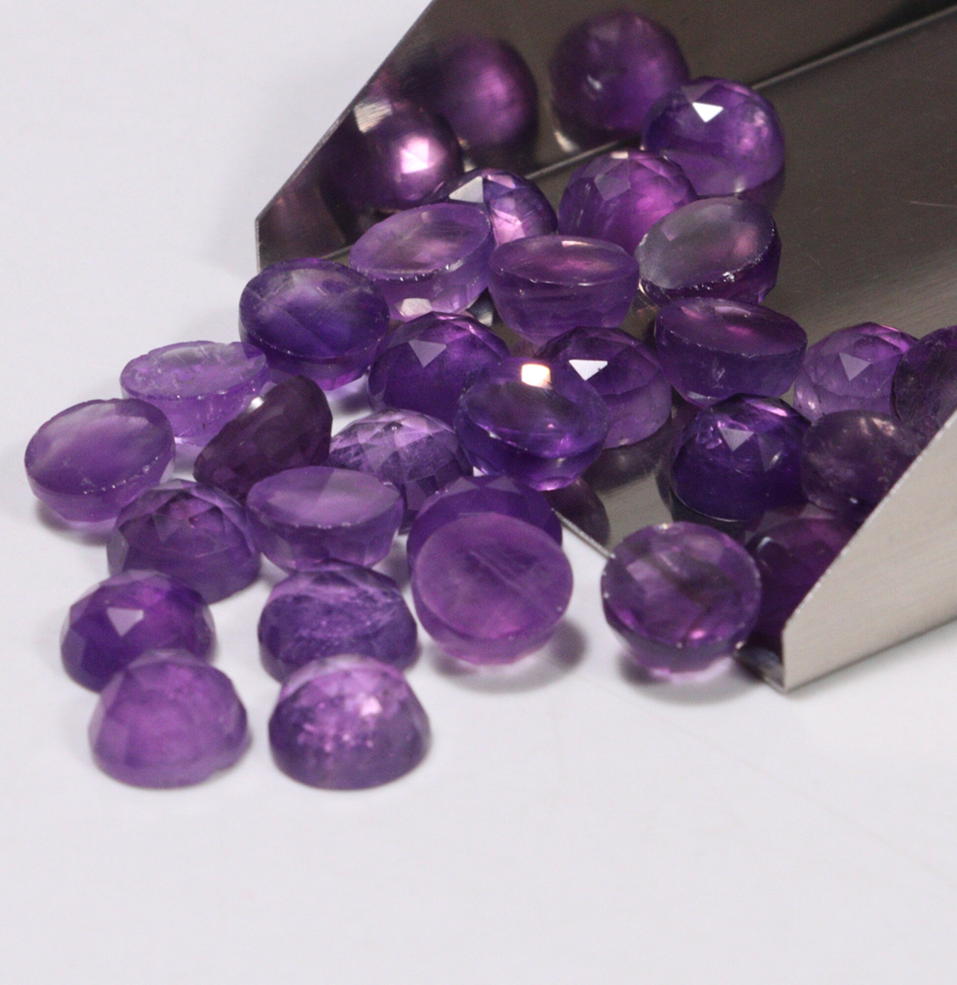 Natural Amethyst Calibrated Cabochon, SKU2220