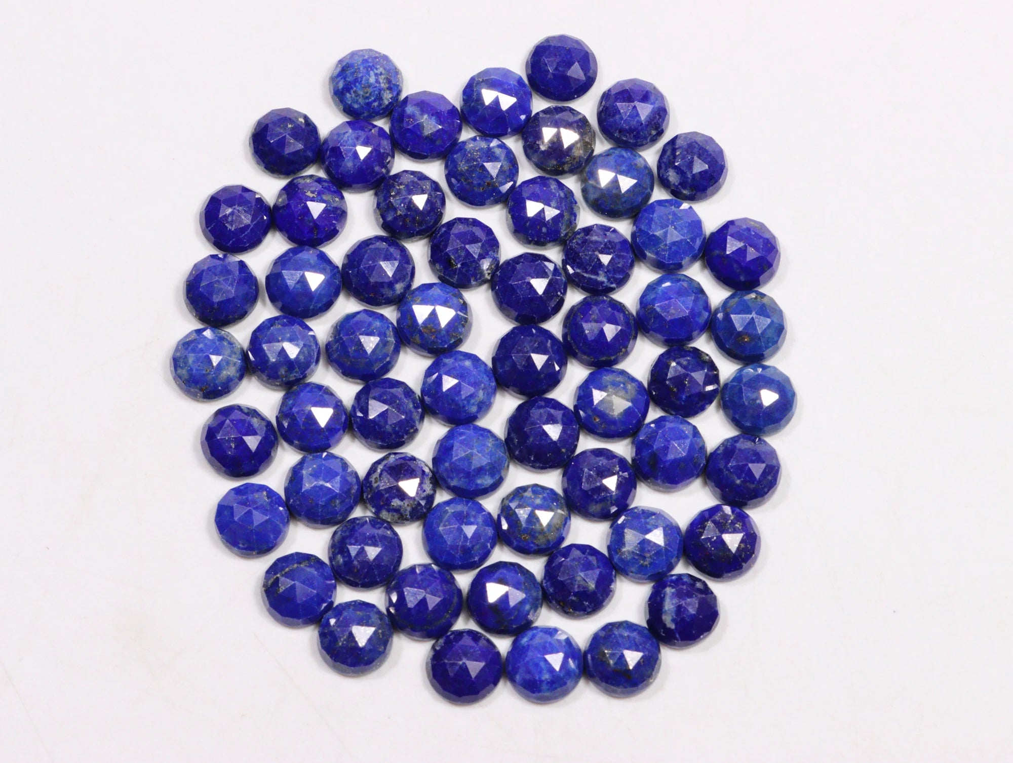 Lapis Lazuli Faceted Round Loose Gemstone, 8 mm, SKU2228