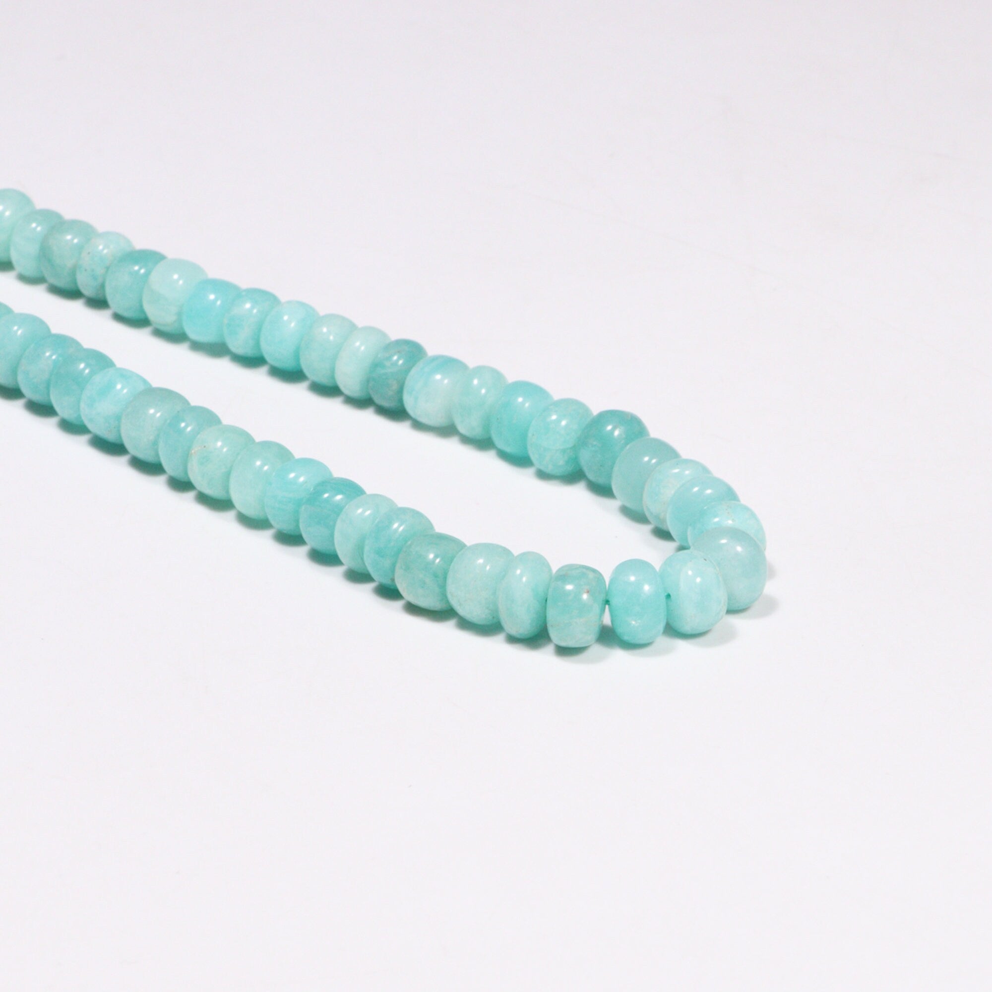 Amazonite Smooth Rondelle Beads, Amazonite Rondelle Beads, SKU2213