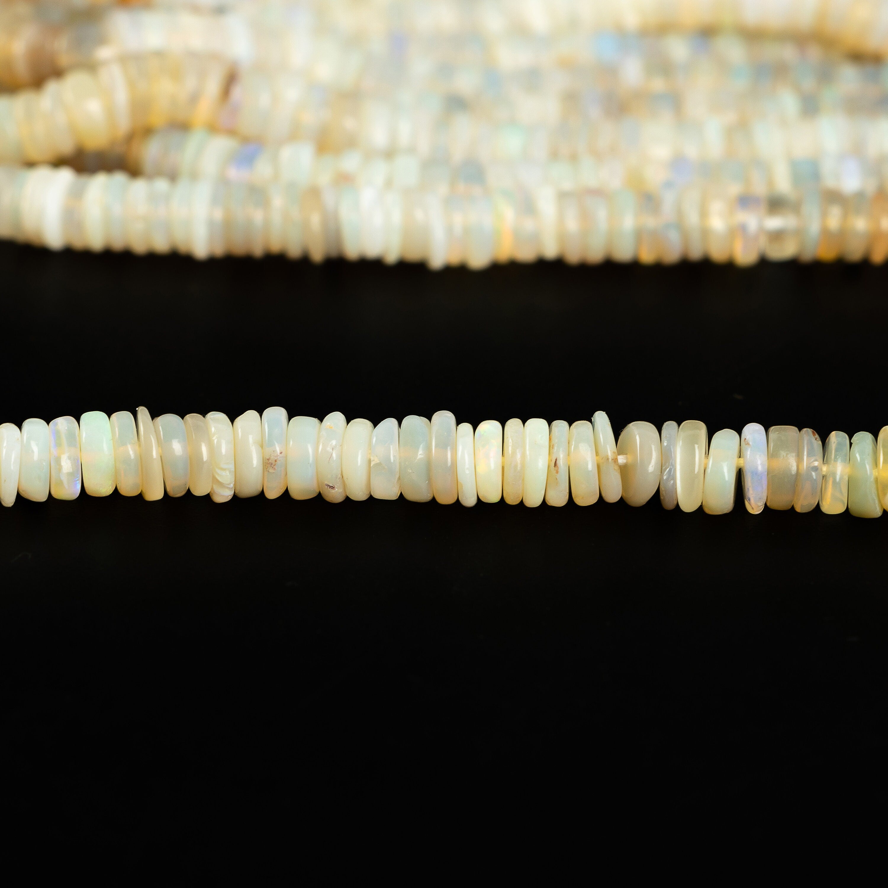 Australian Opal Smooth Heishi Beads, Australian Opal Tyre Beads, SKU2212