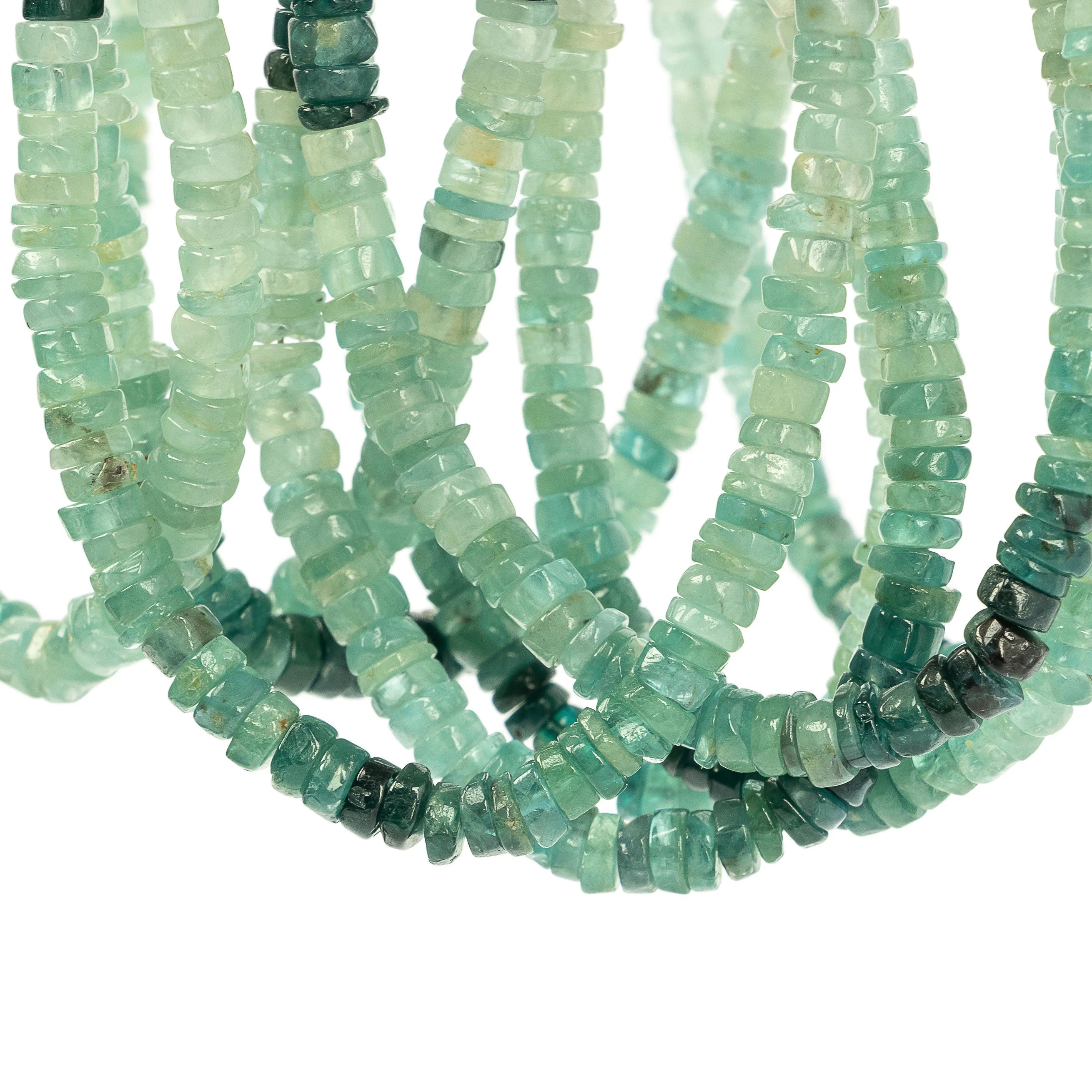 Natural Grandidierite Smooth Tyre Beads, Grandidierite Heishi, SKU2236