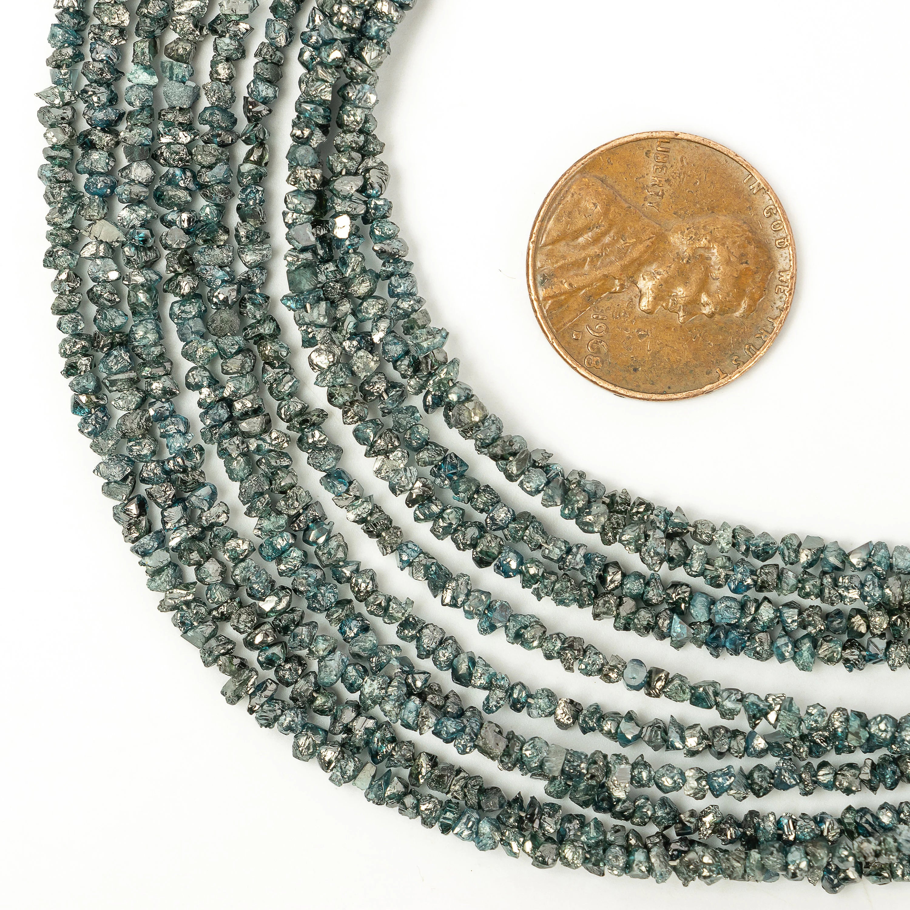 Dark Blue Diamond Uncut Beads, Blue Diamond Raw Uncut Beads, SKU2263