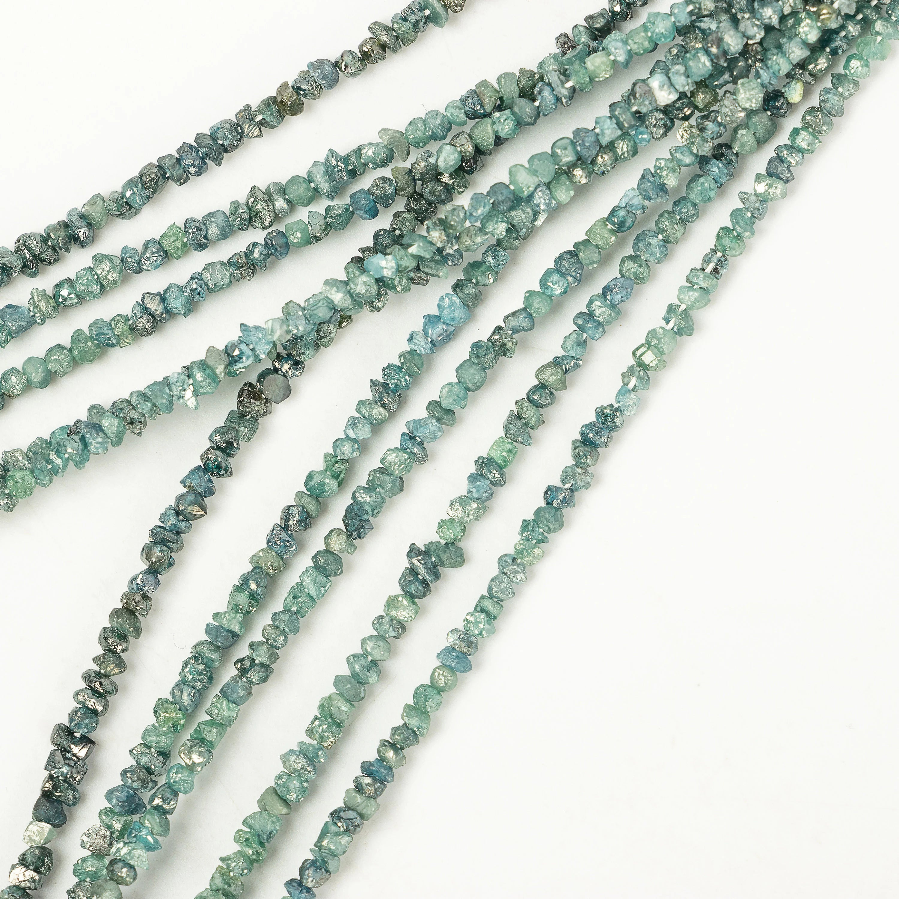 Blue Uncut Diamond Beads, Blue Diamond Organic Raw Beads, SKU2264