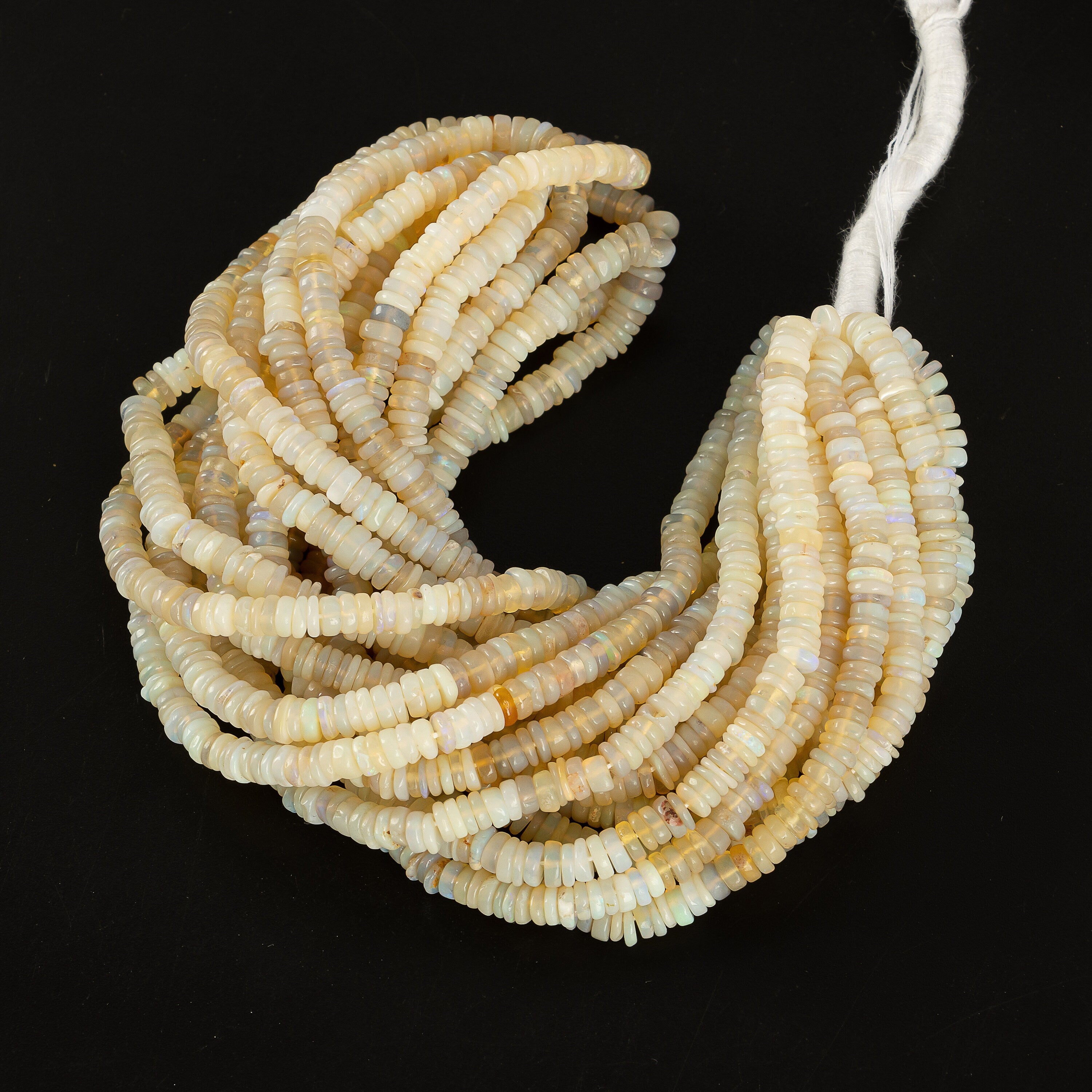 Australian Opal Smooth Heishi Beads, Australian Opal Tyre Beads, SKU2212