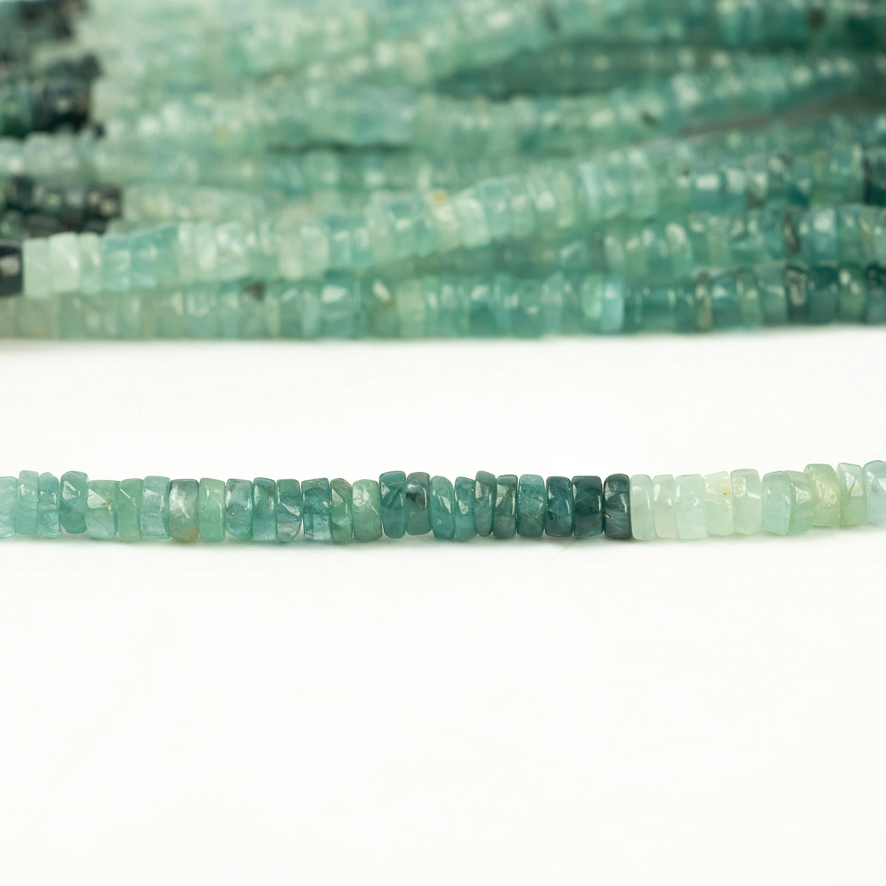 Natural Grandidierite Smooth Tyre Beads, Grandidierite Heishi, SKU2236