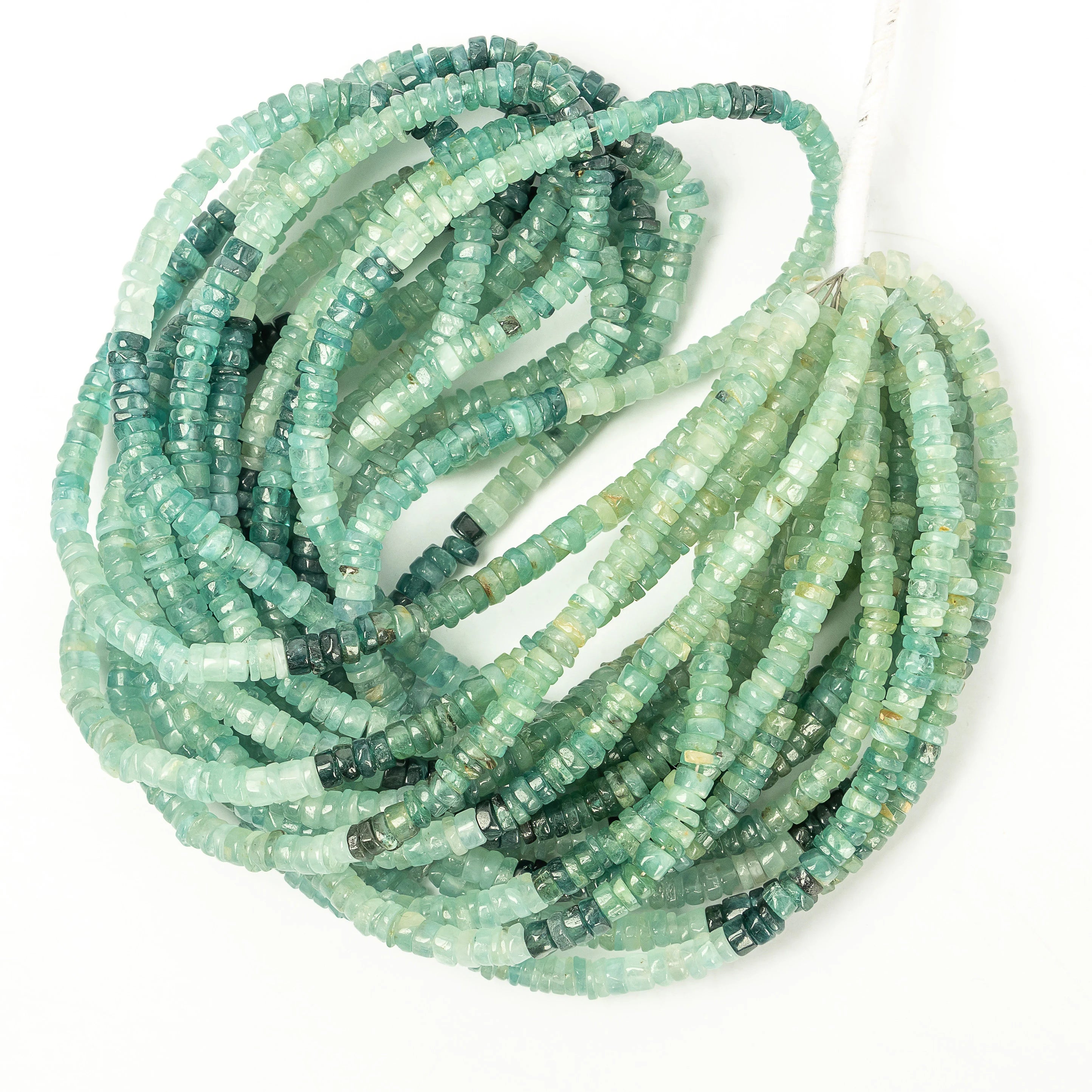 Natural Grandidierite Smooth Tyre Beads, Grandidierite Heishi, SKU2236