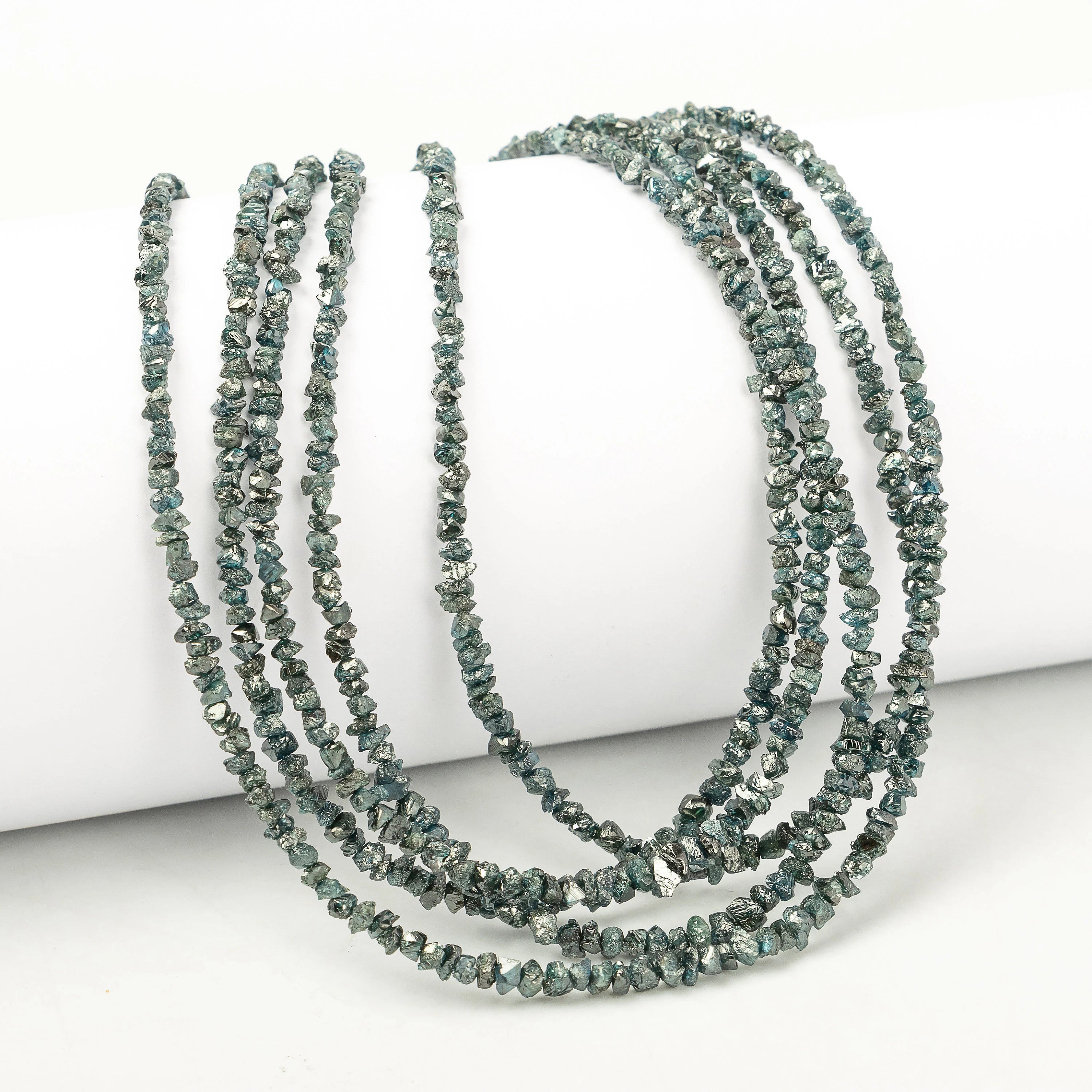 Dark Blue Diamond Uncut Beads, Blue Diamond Raw Uncut Beads, SKU2263