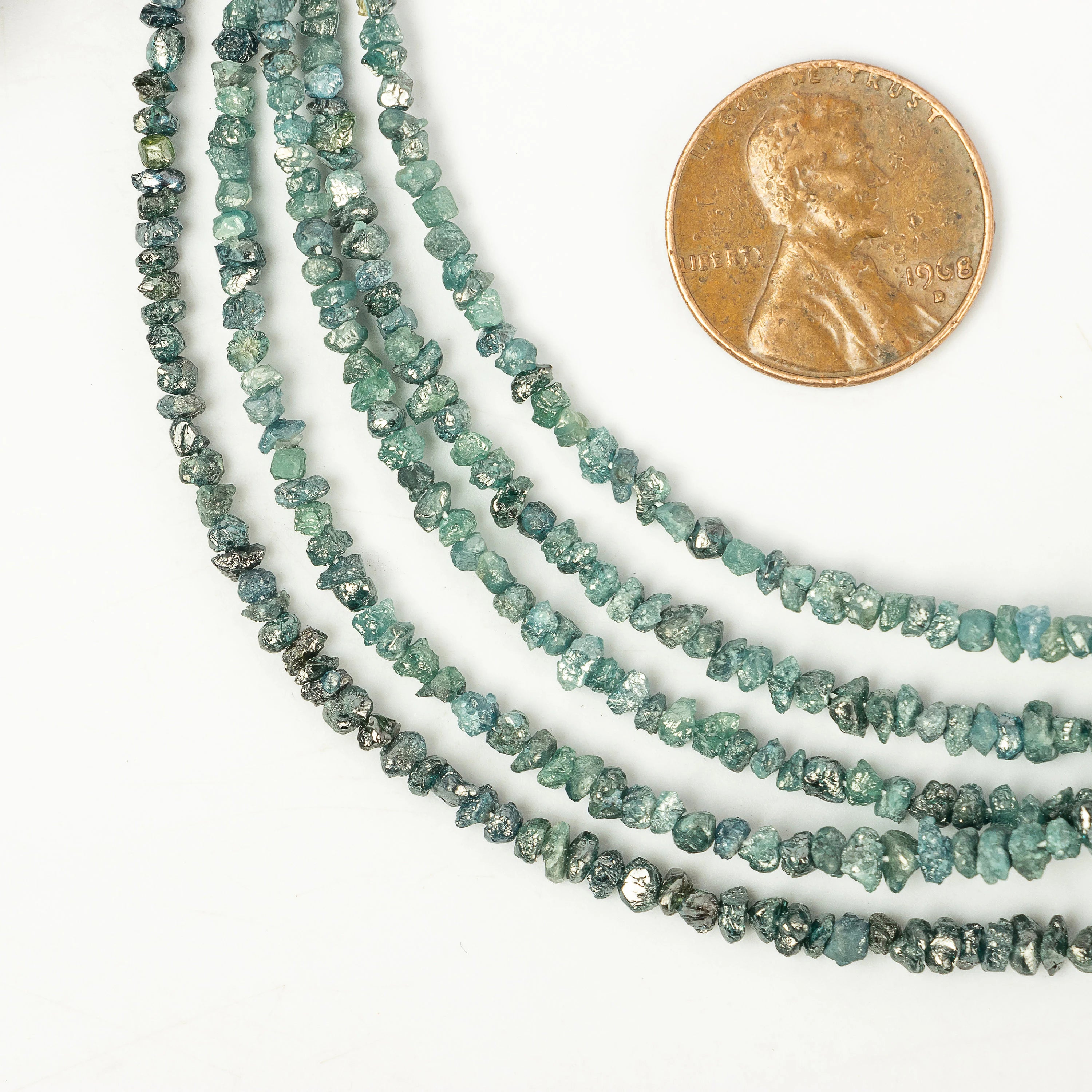 Blue Uncut Diamond Beads, Blue Diamond Organic Raw Beads, SKU2264