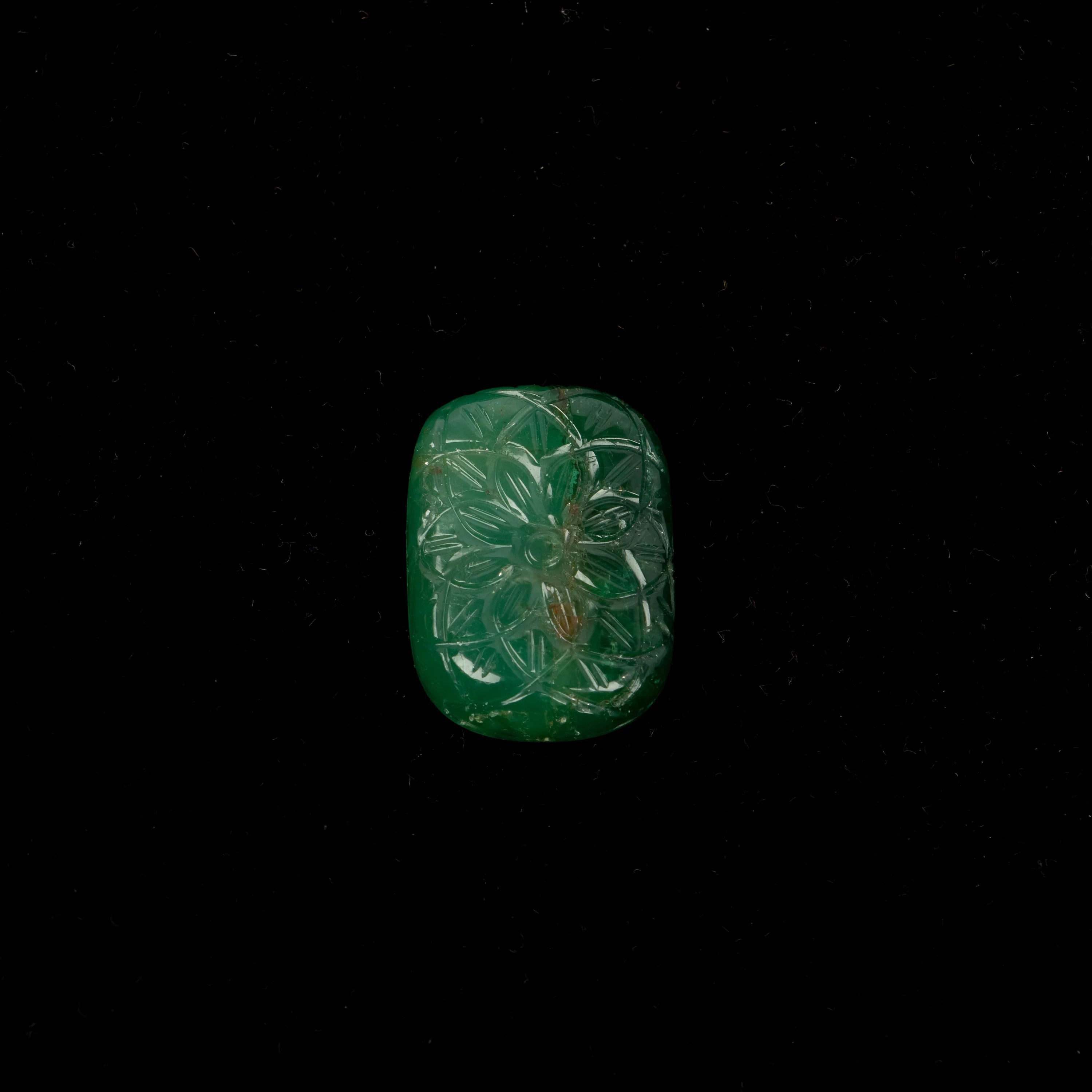 Natural Emerald Fancy Shape Gemstone, Emerald Fancy Carving Loose Gemstone, Emerald Jewelry Making Handmade Carving Gemstone