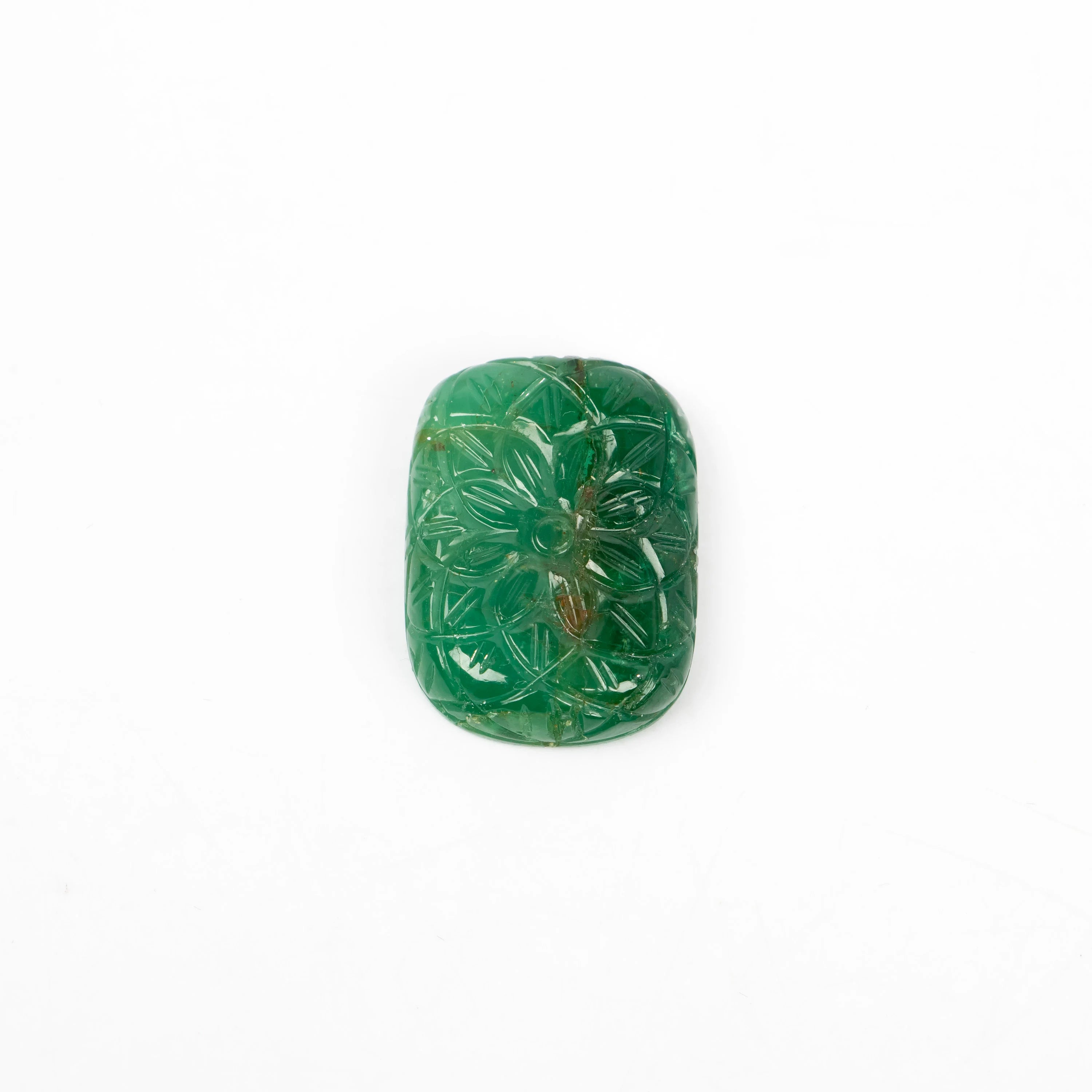 Natural Emerald Fancy Shape Gemstone, Emerald Fancy Carving Loose Gemstone, Emerald Jewelry Making Handmade Carving Gemstone