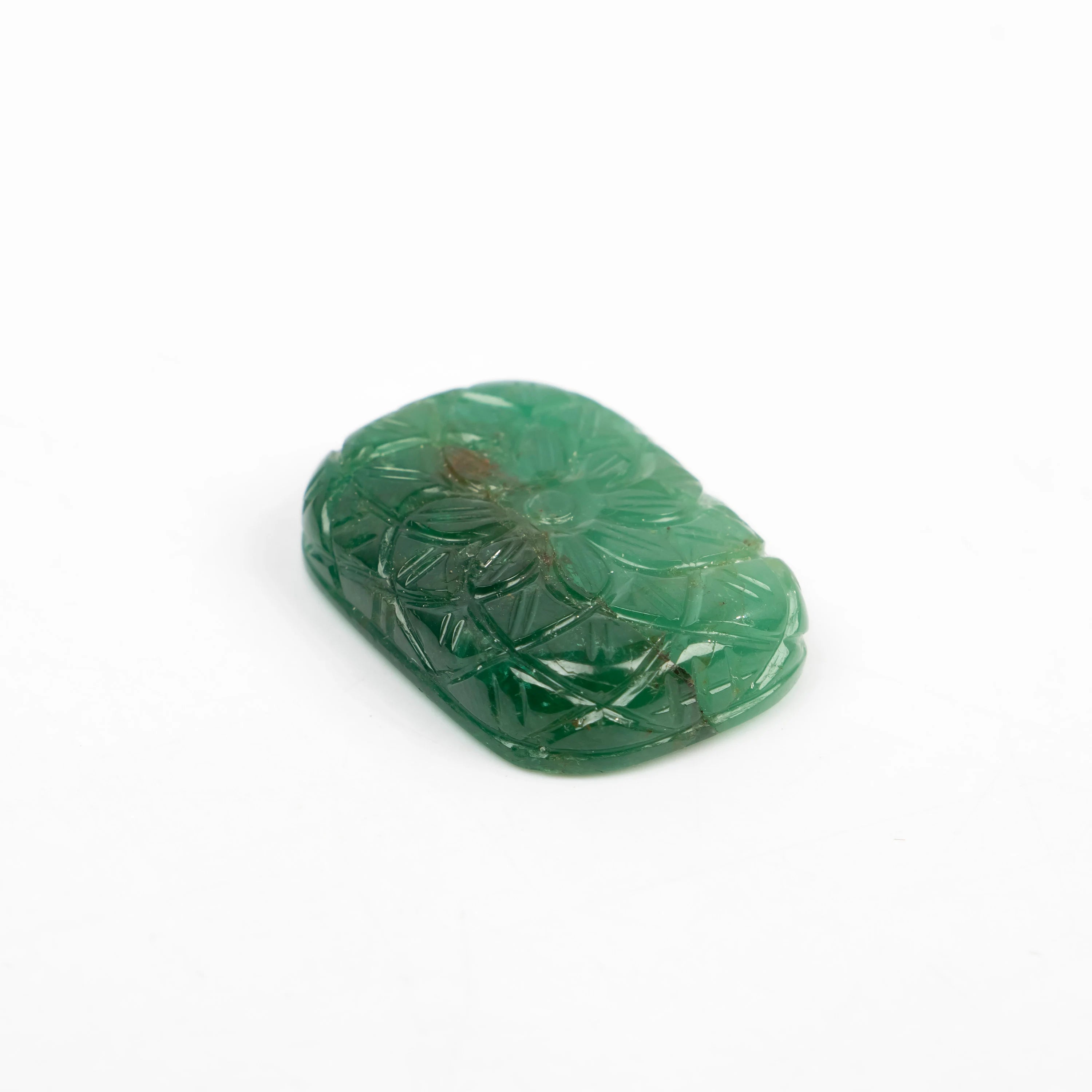 Natural Emerald Fancy Shape Gemstone, Emerald Fancy Carving Loose Gemstone, Emerald Jewelry Making Handmade Carving Gemstone