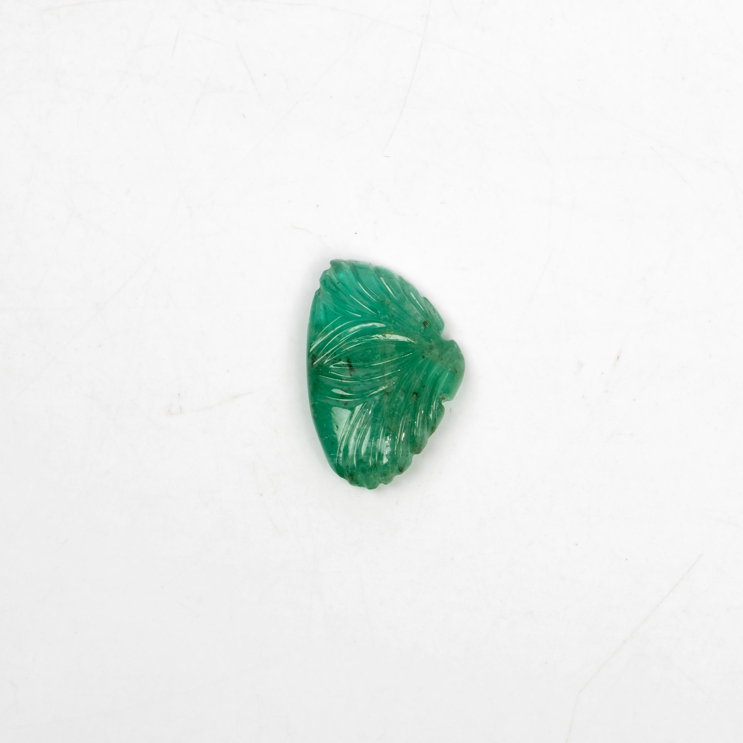 Natural Emerald Fancy Shape Gemstone, Emerald Fancy Carving Loose Gemstone, Emerald Jewelry Making Handmade Carving Gemstone