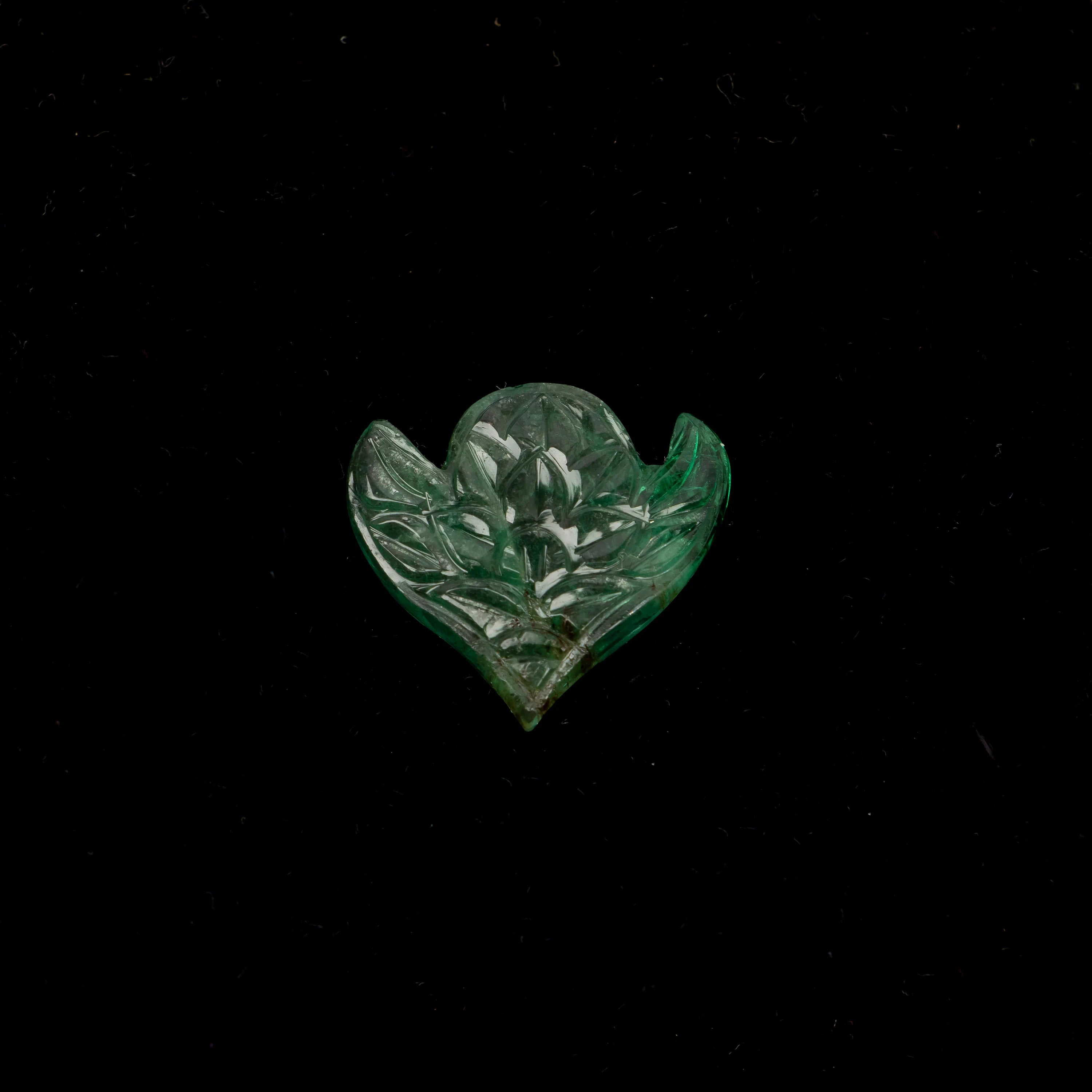 Natural Emerald Fancy Shape Gemstone, Emerald Fancy Carving Loose Gemstone, Emerald Jewelry Making Handmade Carving Gemstone