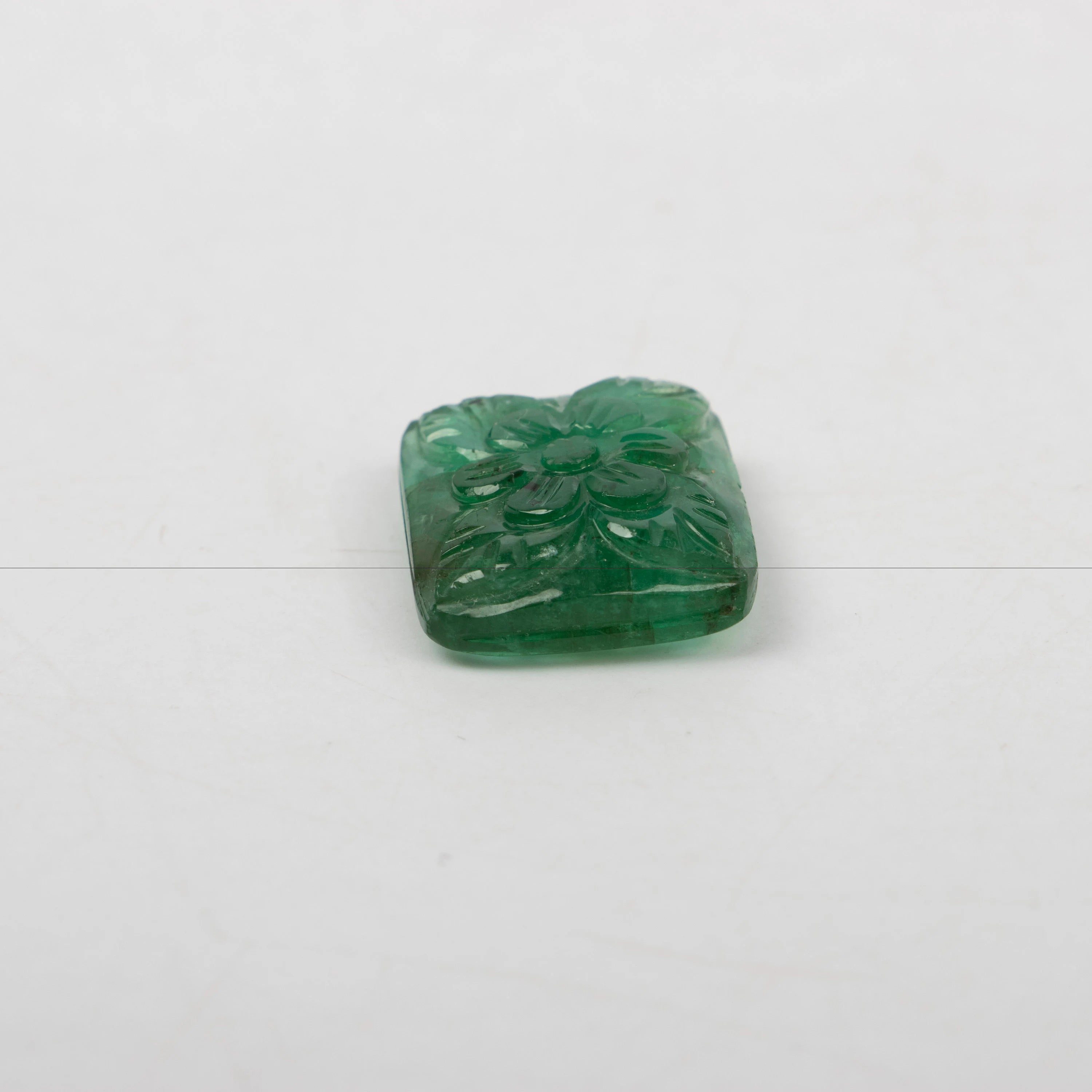 Natural Emerald Fancy Shape Gemstone, Emerald Fancy Carving Loose Gemstone, Emerald Jewelry Making Handmade Carving Gemstone