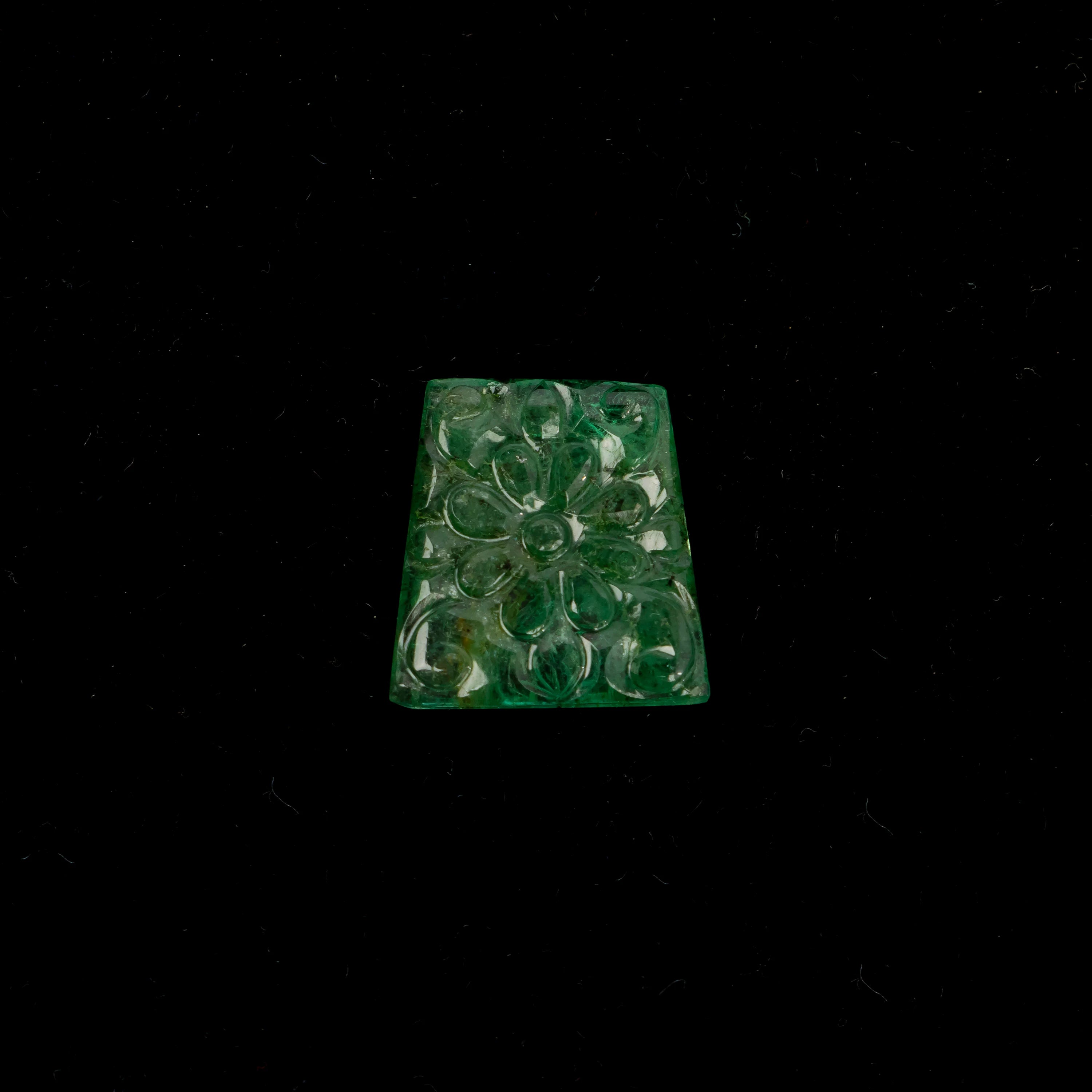 Natural Emerald Fancy Shape Gemstone, Emerald Fancy Carving Loose Gemstone, Emerald Jewelry Making Handmade Carving Gemstone