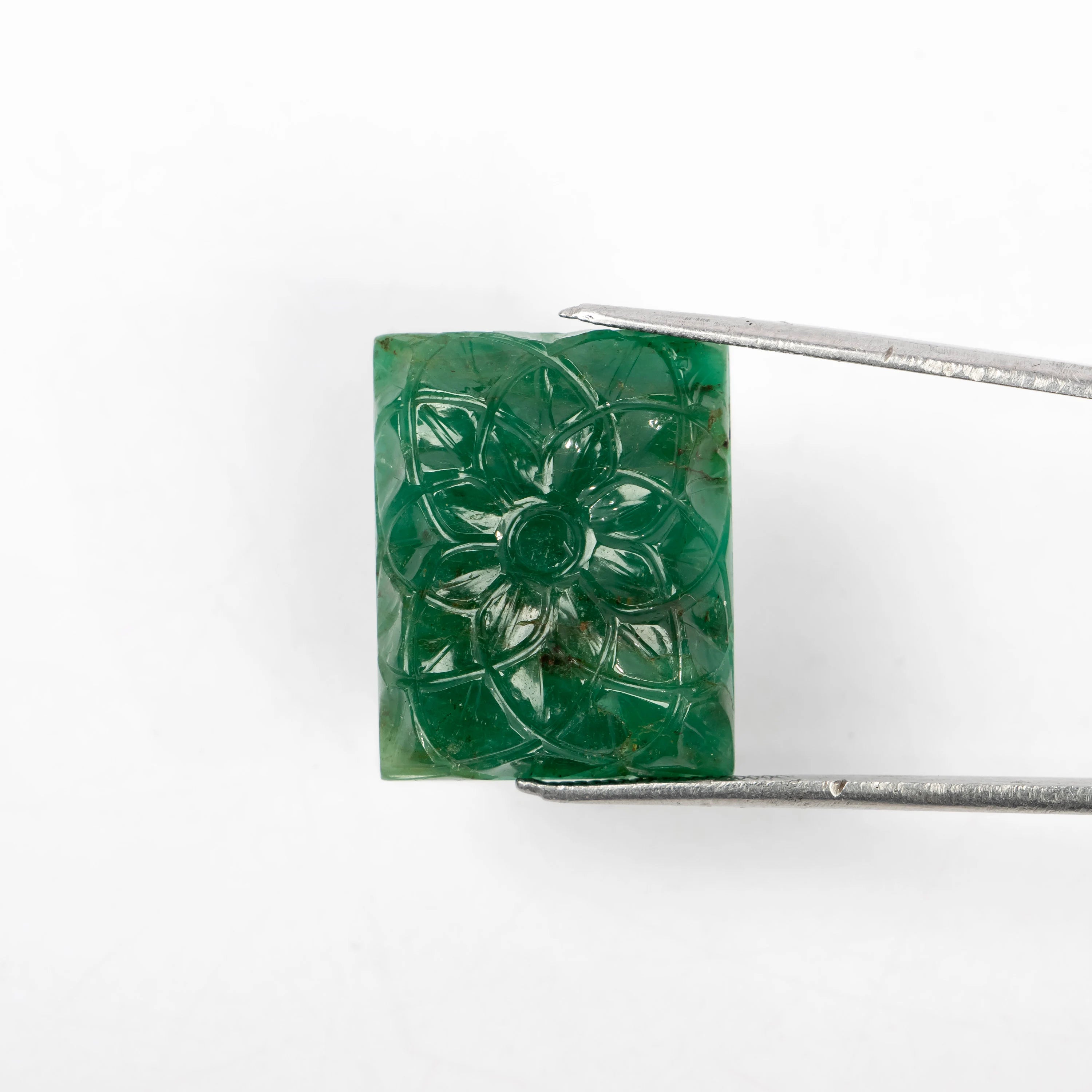 Natural Emerald Fancy Shape Gemstone, Emerald Fancy Carving Loose Gemstone, Emerald Jewelry Making Handmade Carving Gemstone SKU 2302
