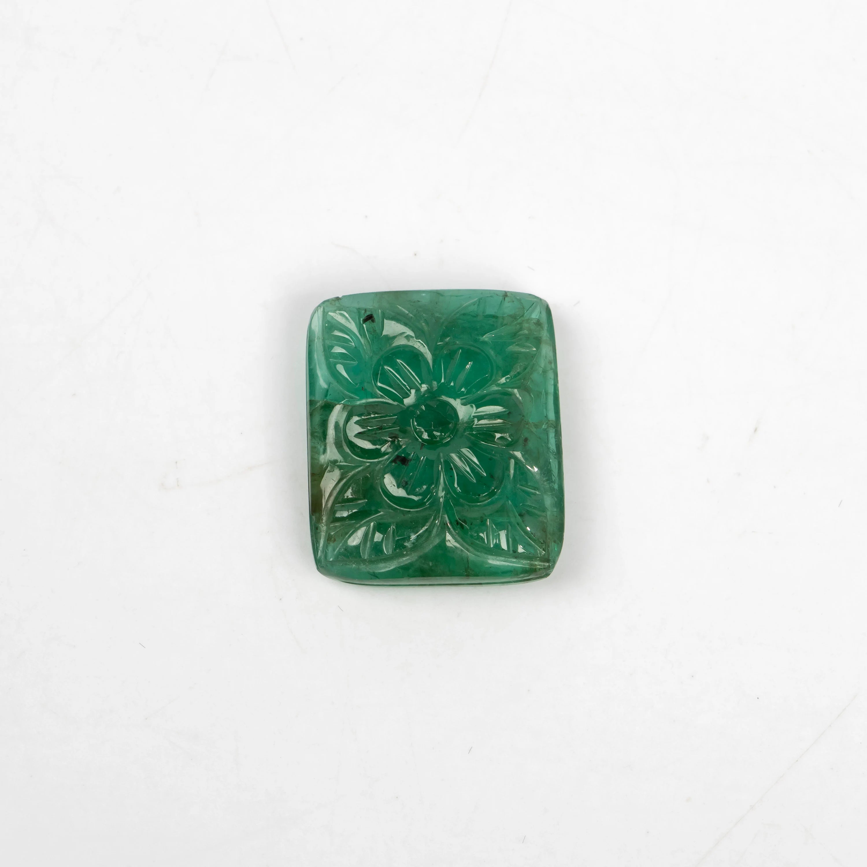 Natural Emerald Fancy Shape Gemstone, Emerald Fancy Carving Loose Gemstone, Emerald Jewelry Making Handmade Carving Gemstone