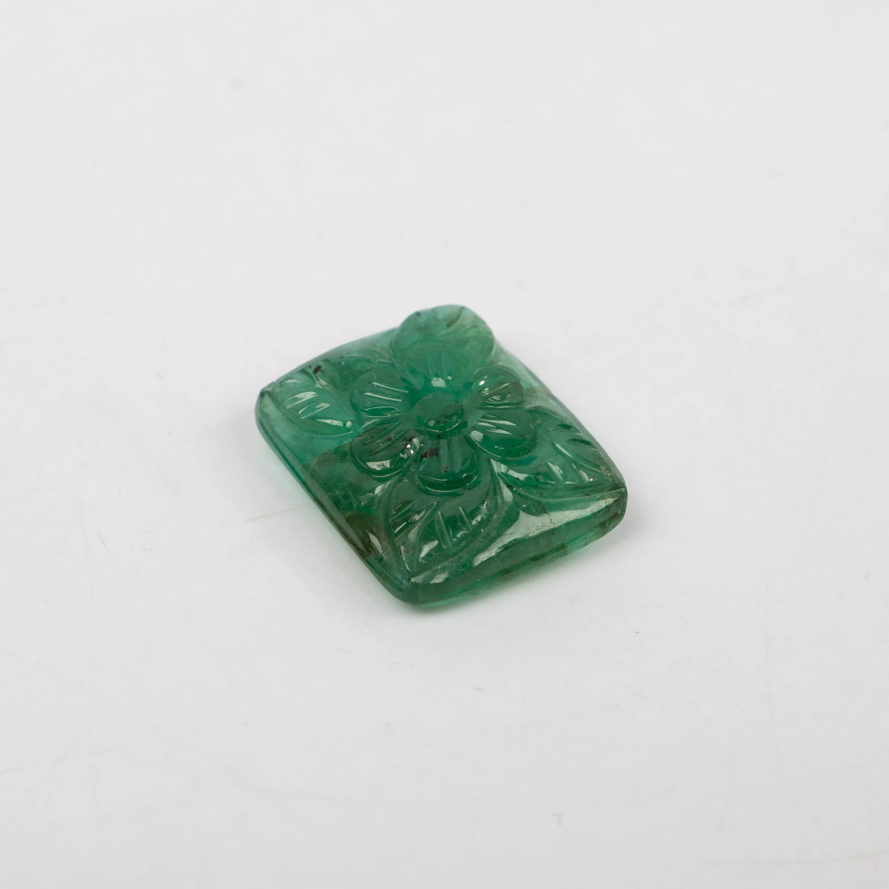 Natural Emerald Fancy Shape Gemstone, Emerald Fancy Carving Loose Gemstone, Emerald Jewelry Making Handmade Carving Gemstone