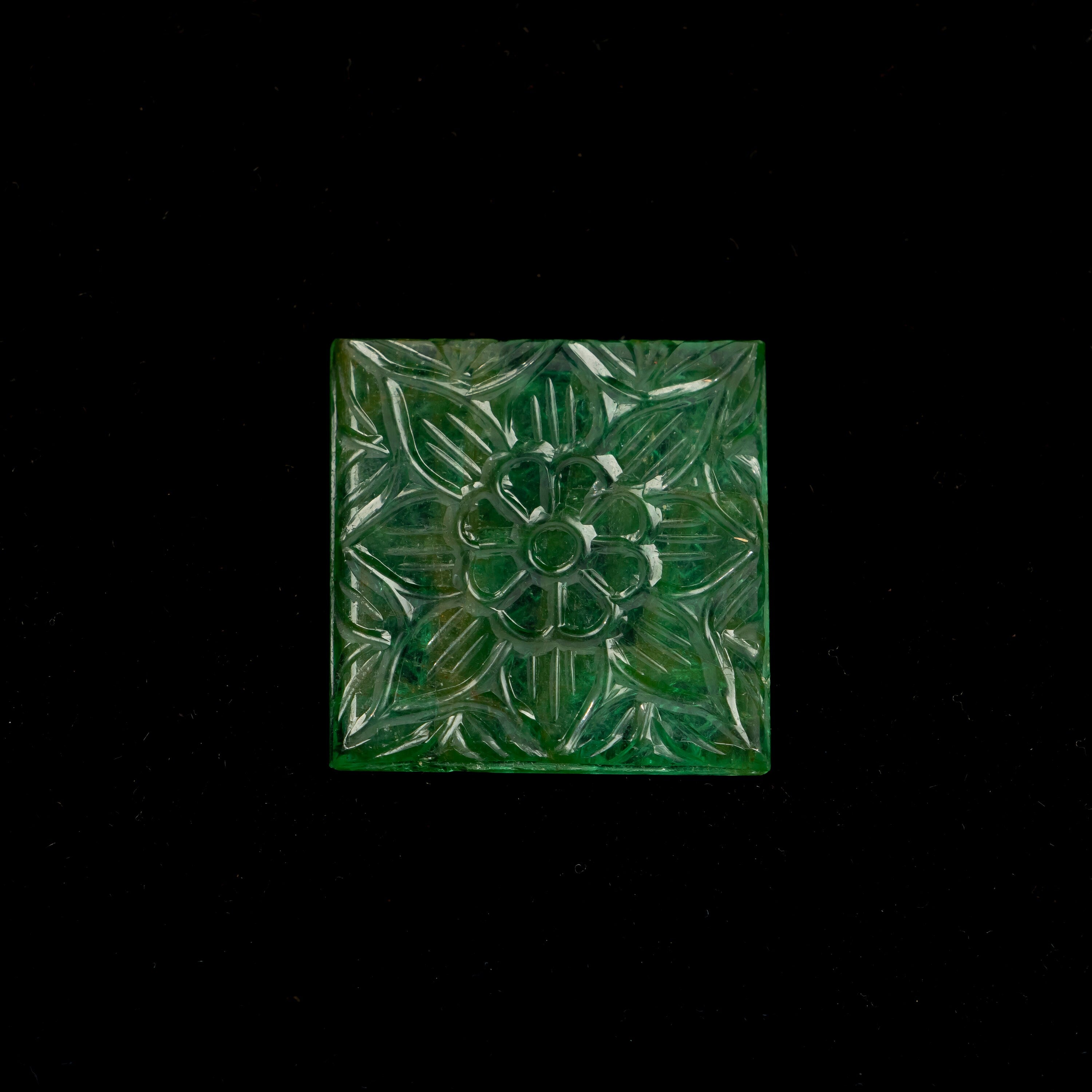 Natural Emerald Fancy Shape Gemstone, Emerald Fancy Carving Loose Gemstone, Emerald Jewelry Making Handmade Carving Gemstone